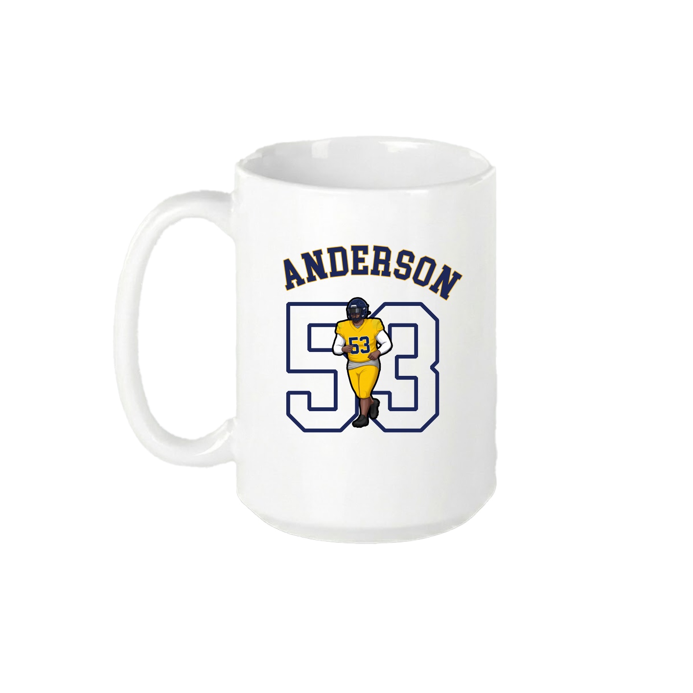 15oz Coffee Mug — Shirsey Arch in White