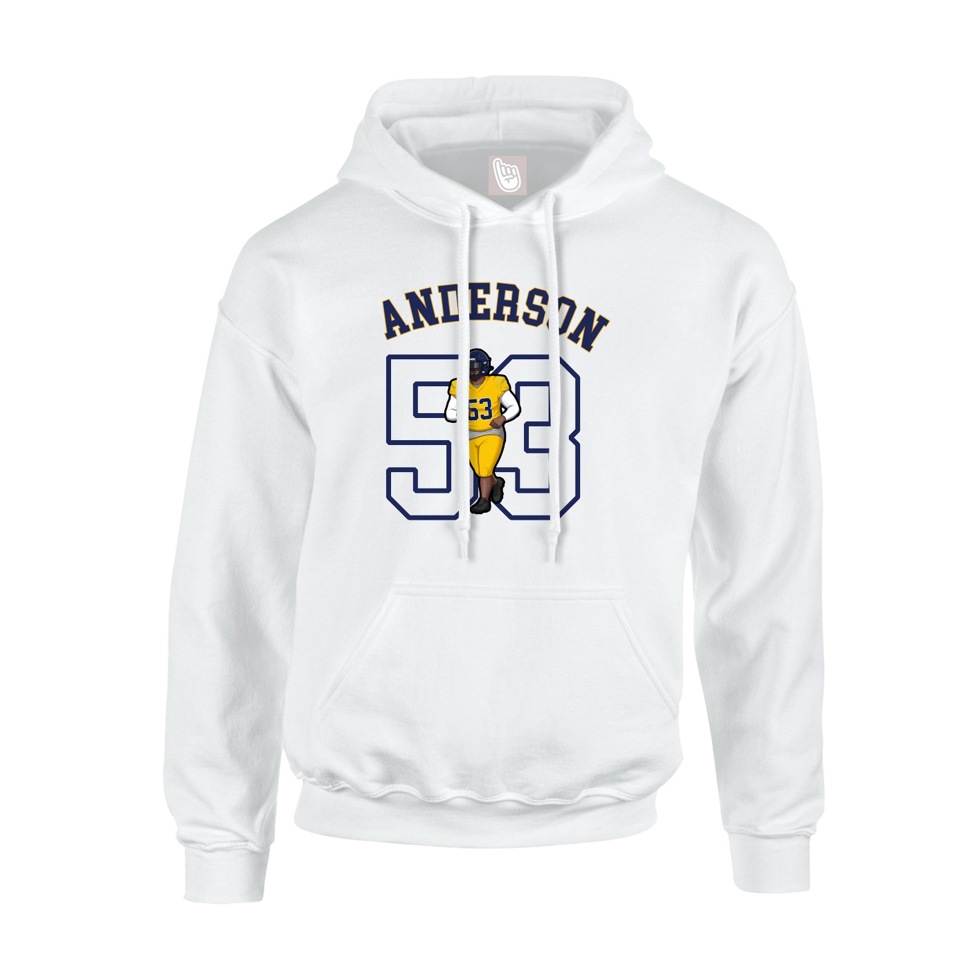 Hoodie — Shirsey Arch in White