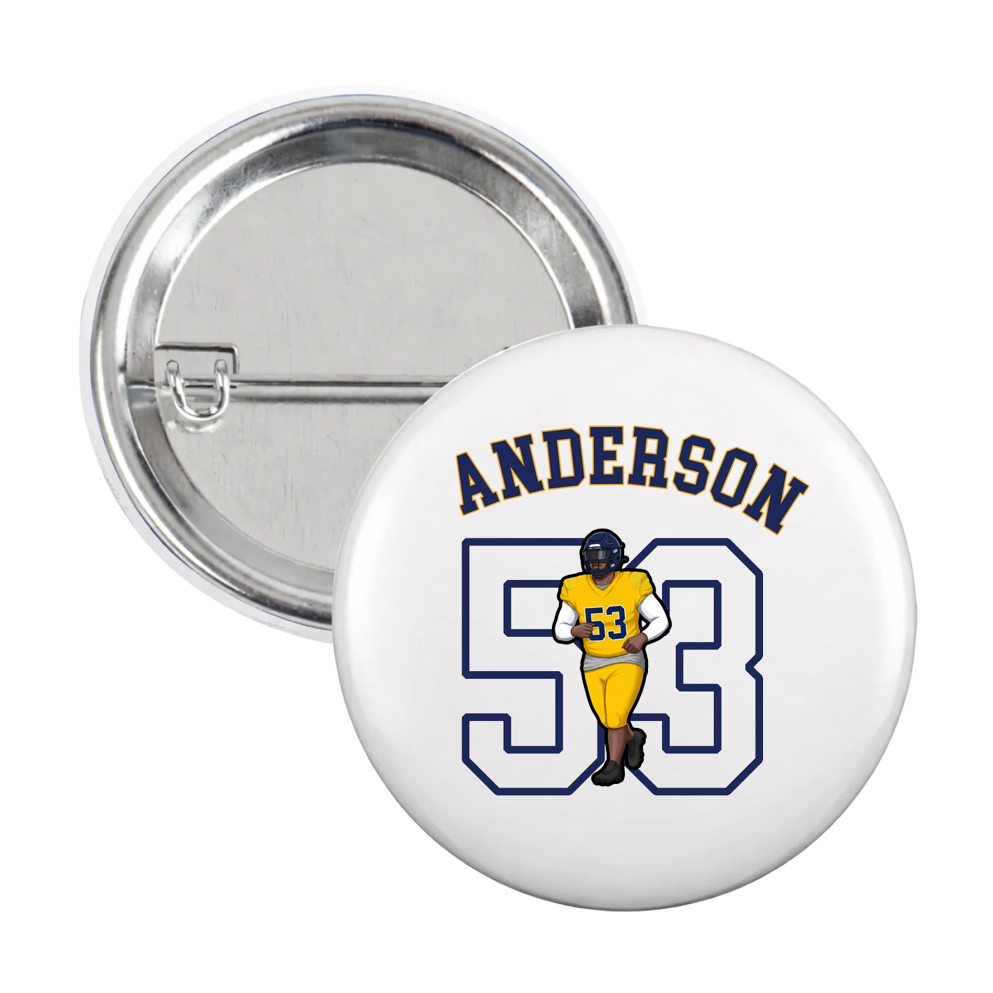 Game Day Button — Shirsey Arch in White
