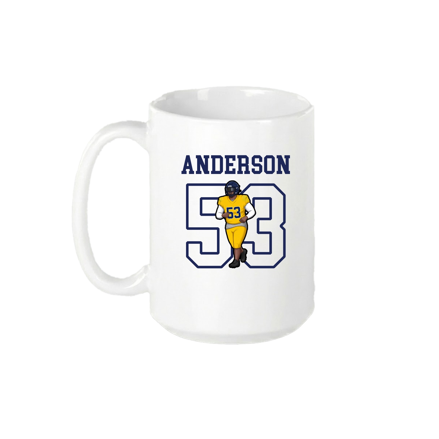 15oz Coffee Mug — Shirsey in White