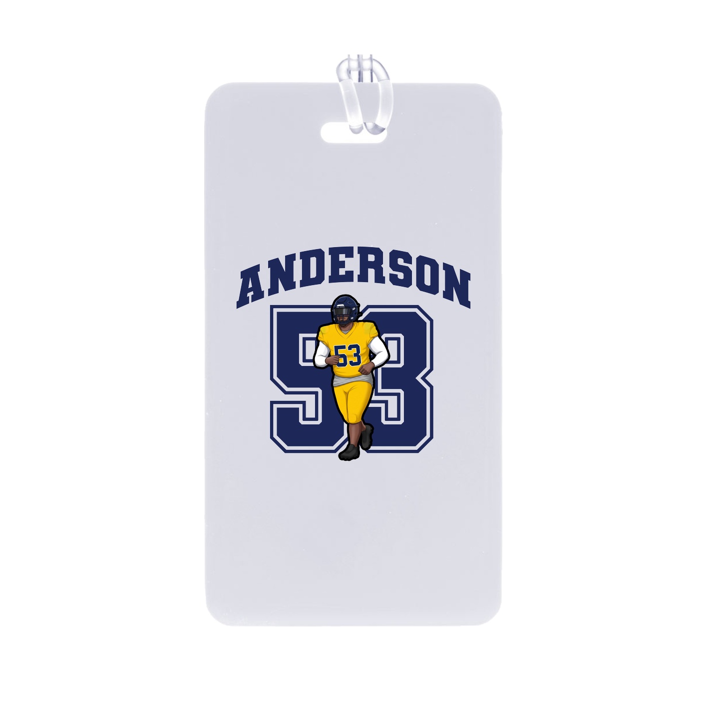 Bag Tag — Number in Classic