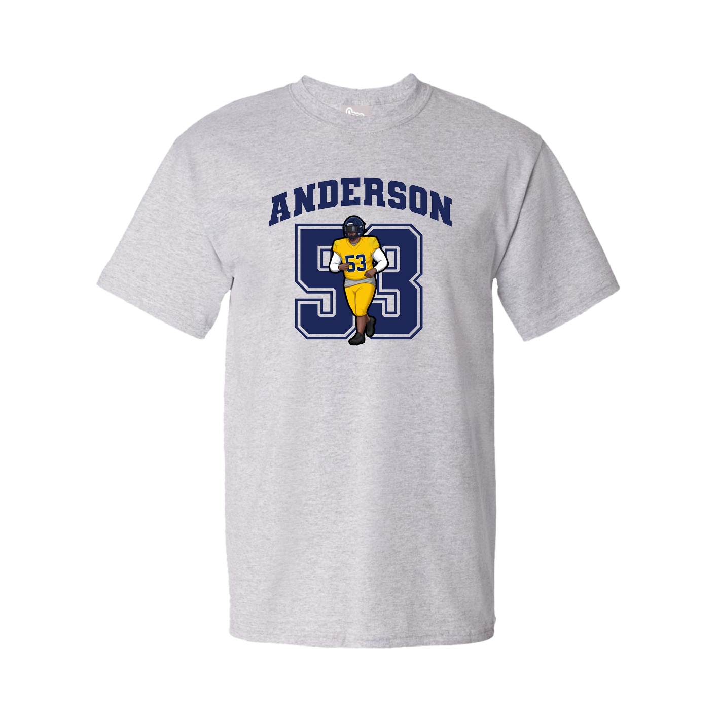 Youth Tee — Number in Grey