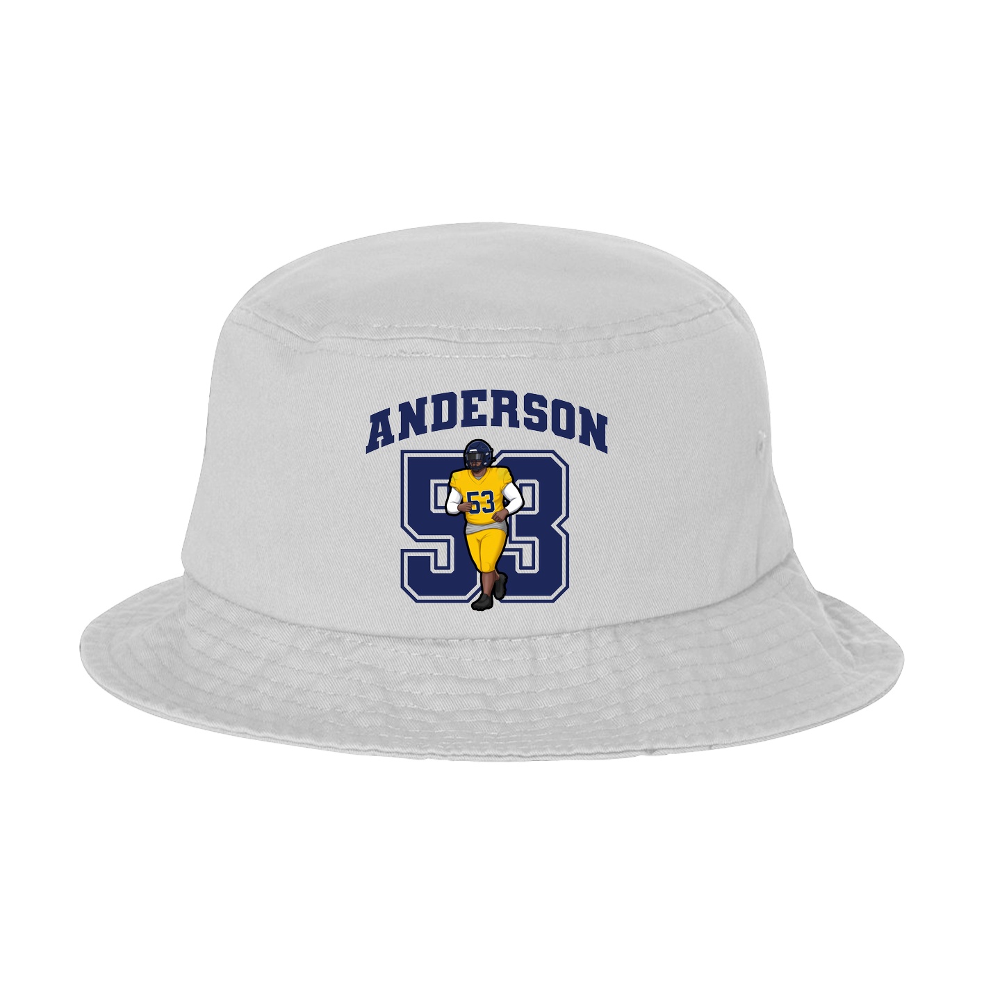 Bucket Cap — Number in White