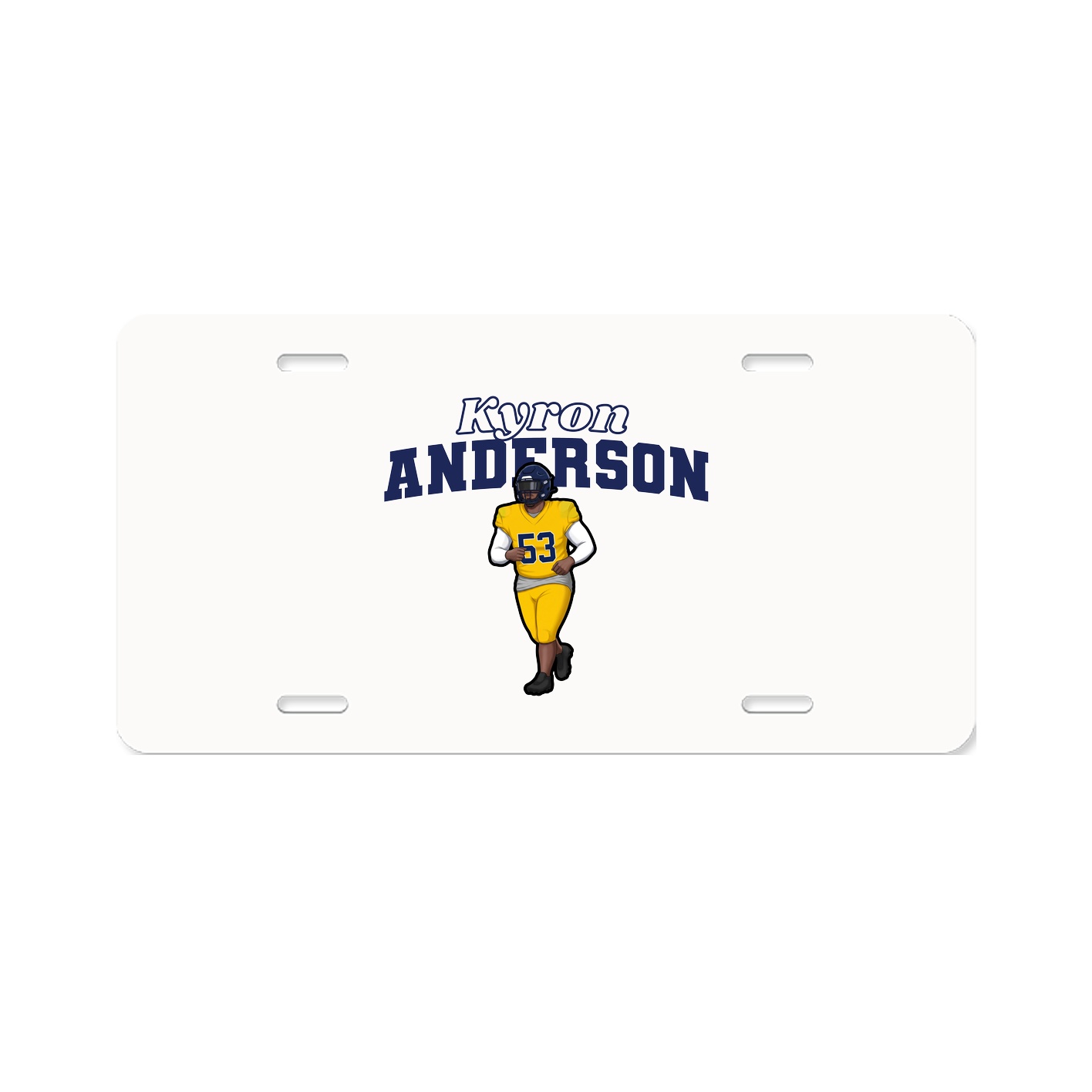 License Plate — Name Arch in Classic