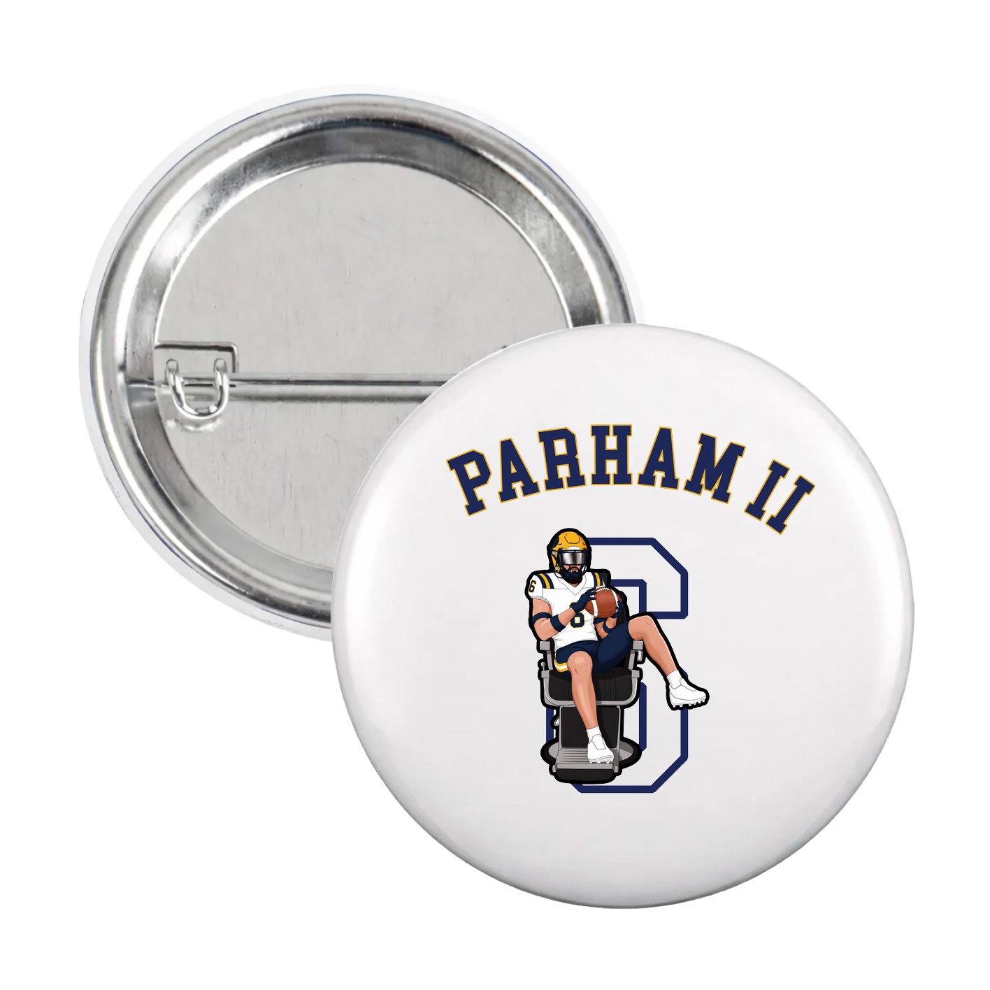 Game Day Button — Shirsey Arch in White