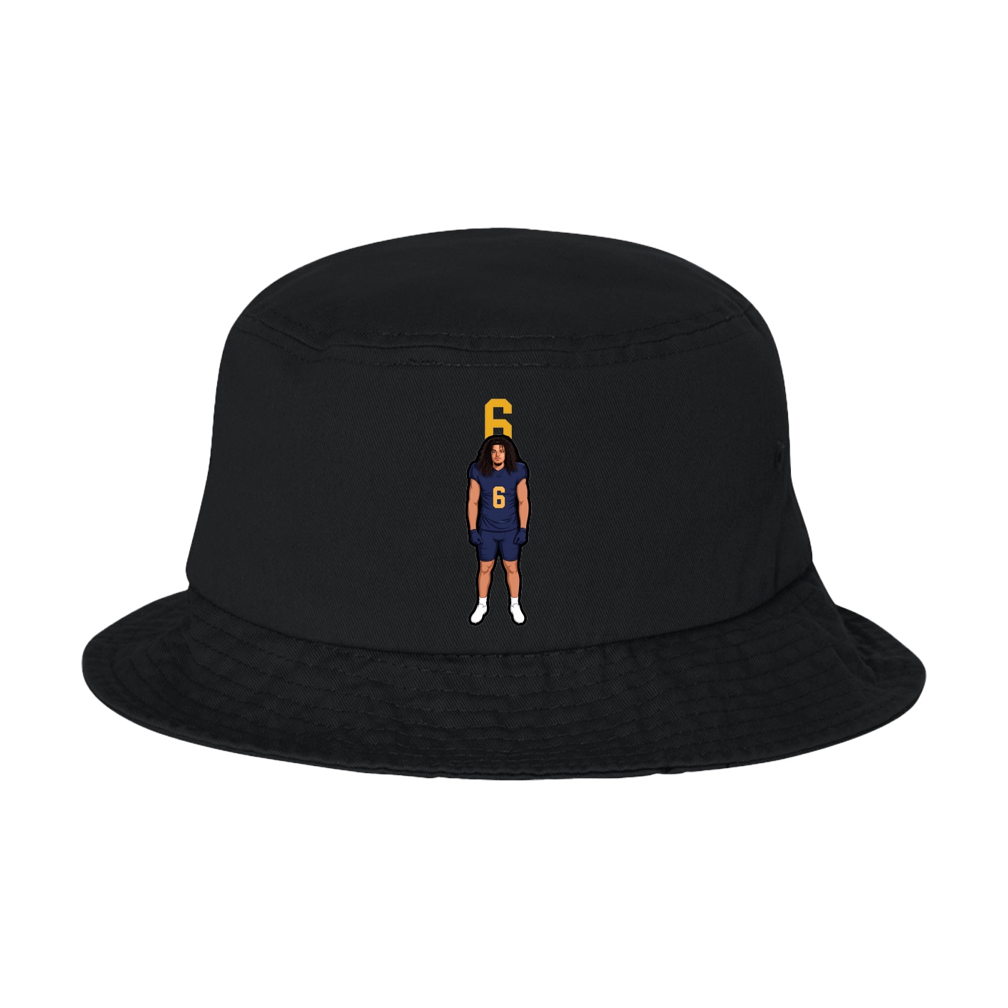 Bucket Cap — Number Top in Black