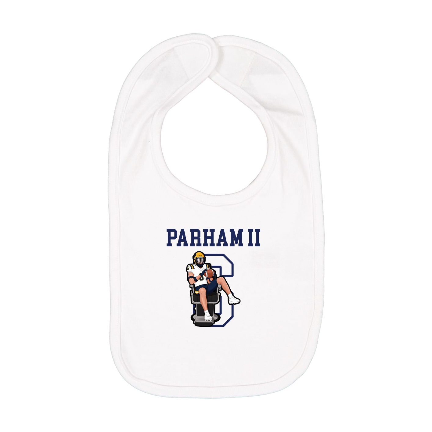 Infant Bib — Shirsey in White