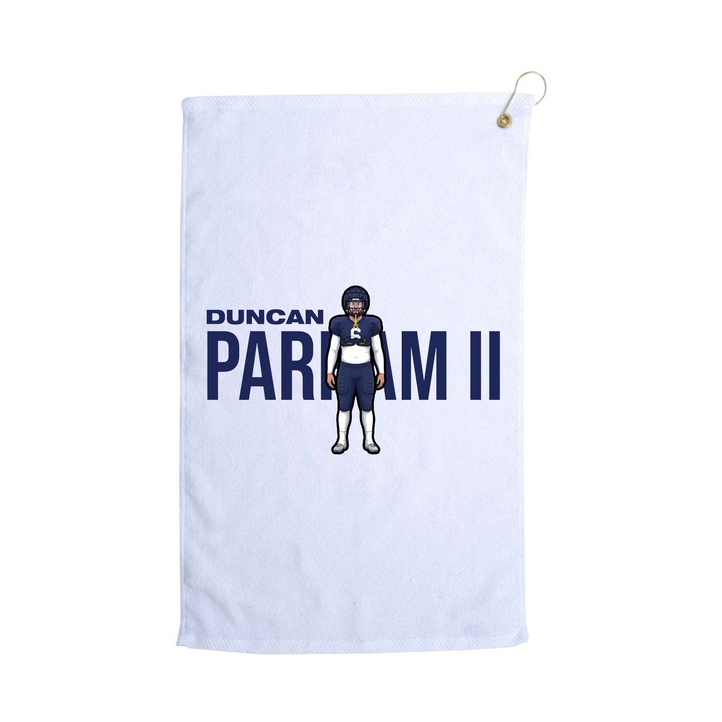 Golf Towel — Player Name in White