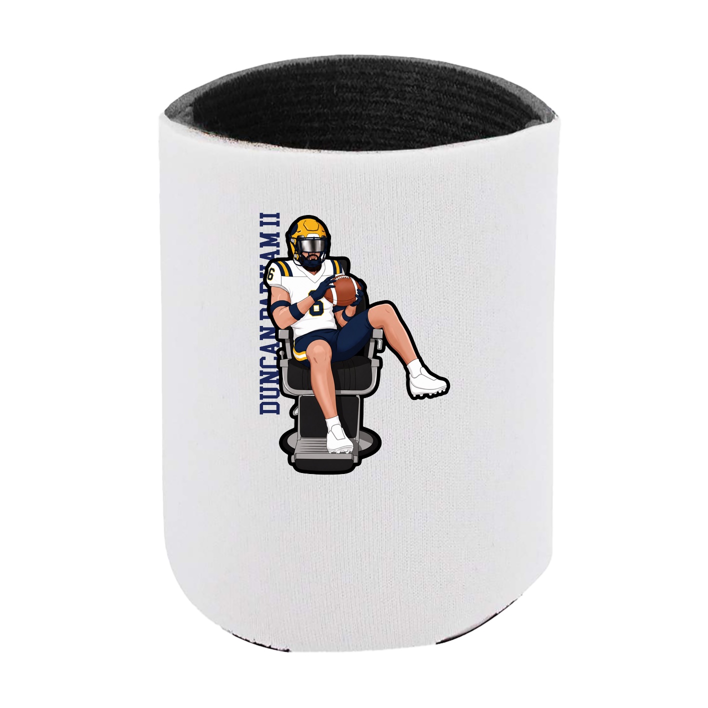 Can Holder — Name Vertical in White