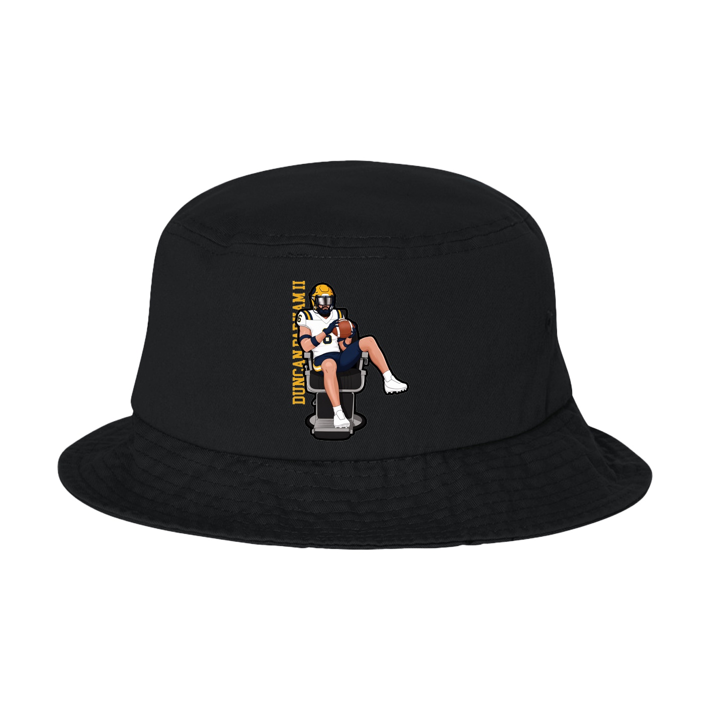 Bucket Cap — Name Vertical in Black