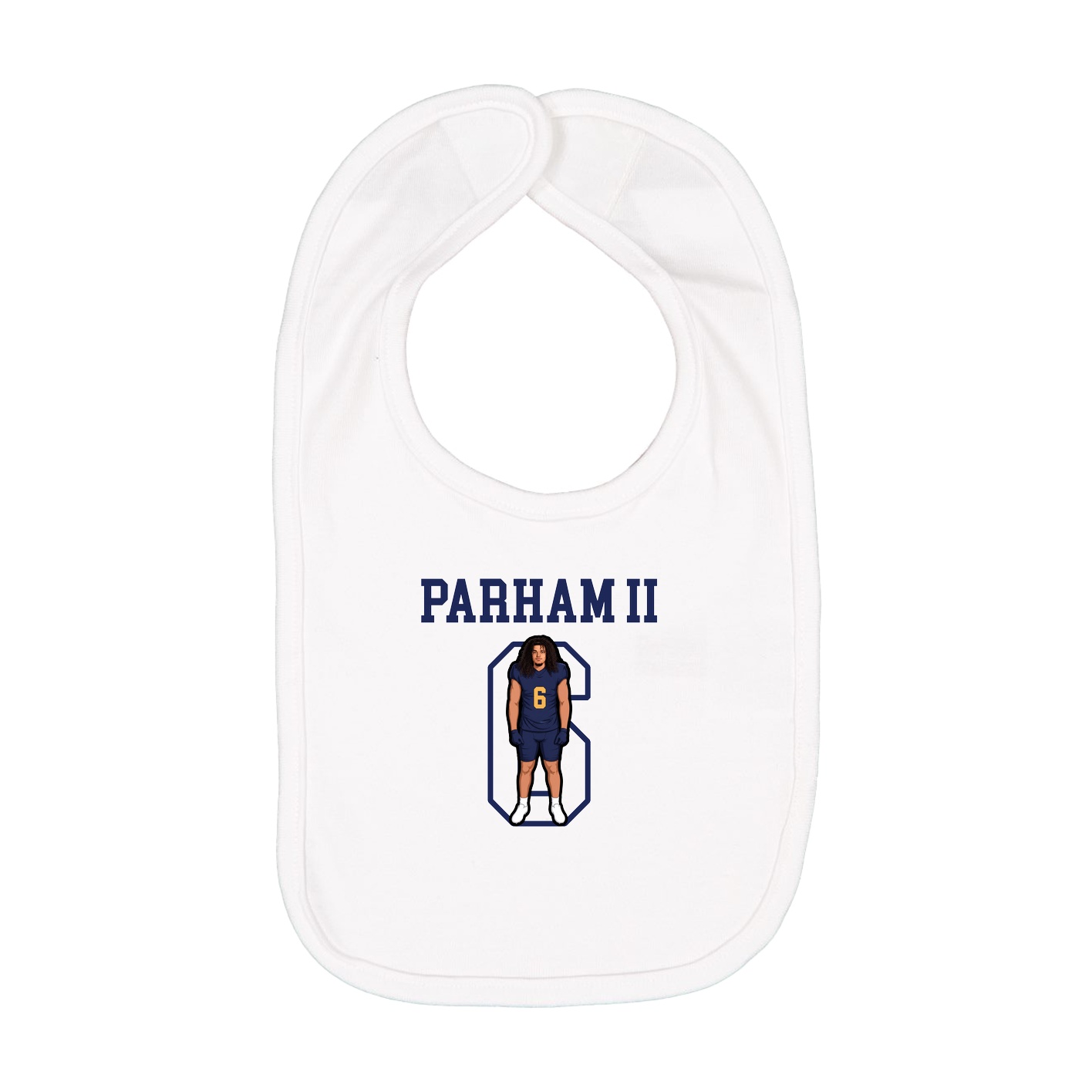 Infant Bib — Shirsey in White
