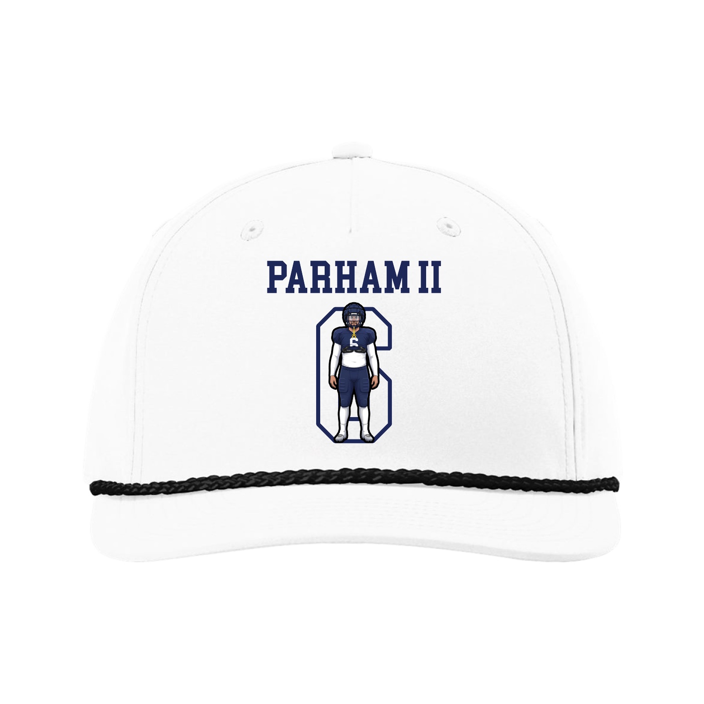 Five-Panel Classic Rope Cap — Shirsey in White