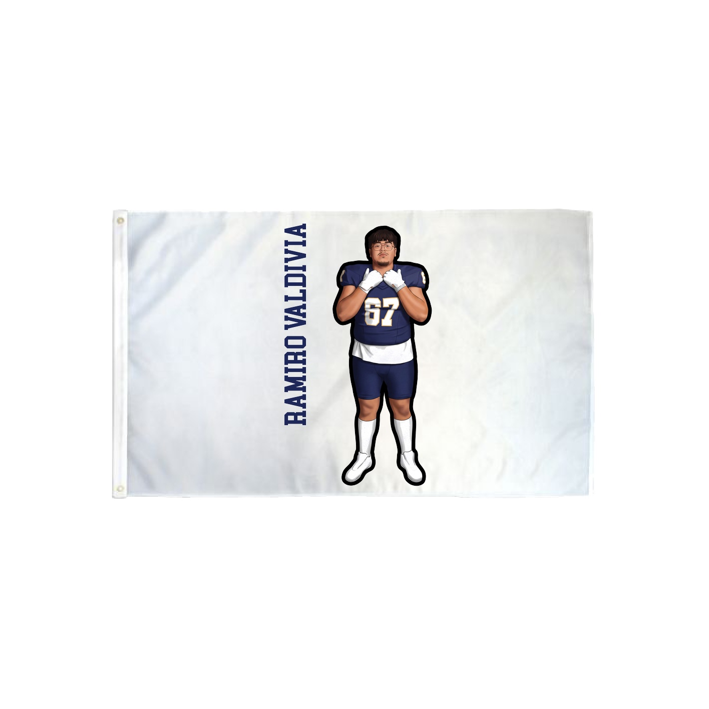 3x5 Flag — Name Vertical in Classic