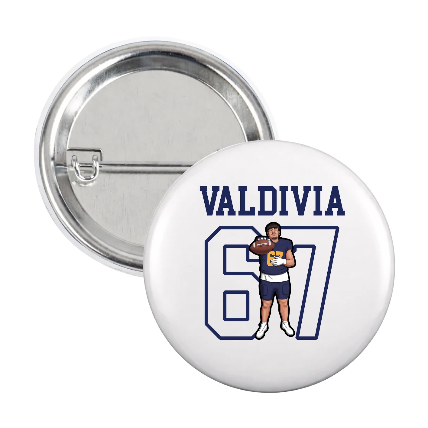 Game Day Button — Shirsey in White