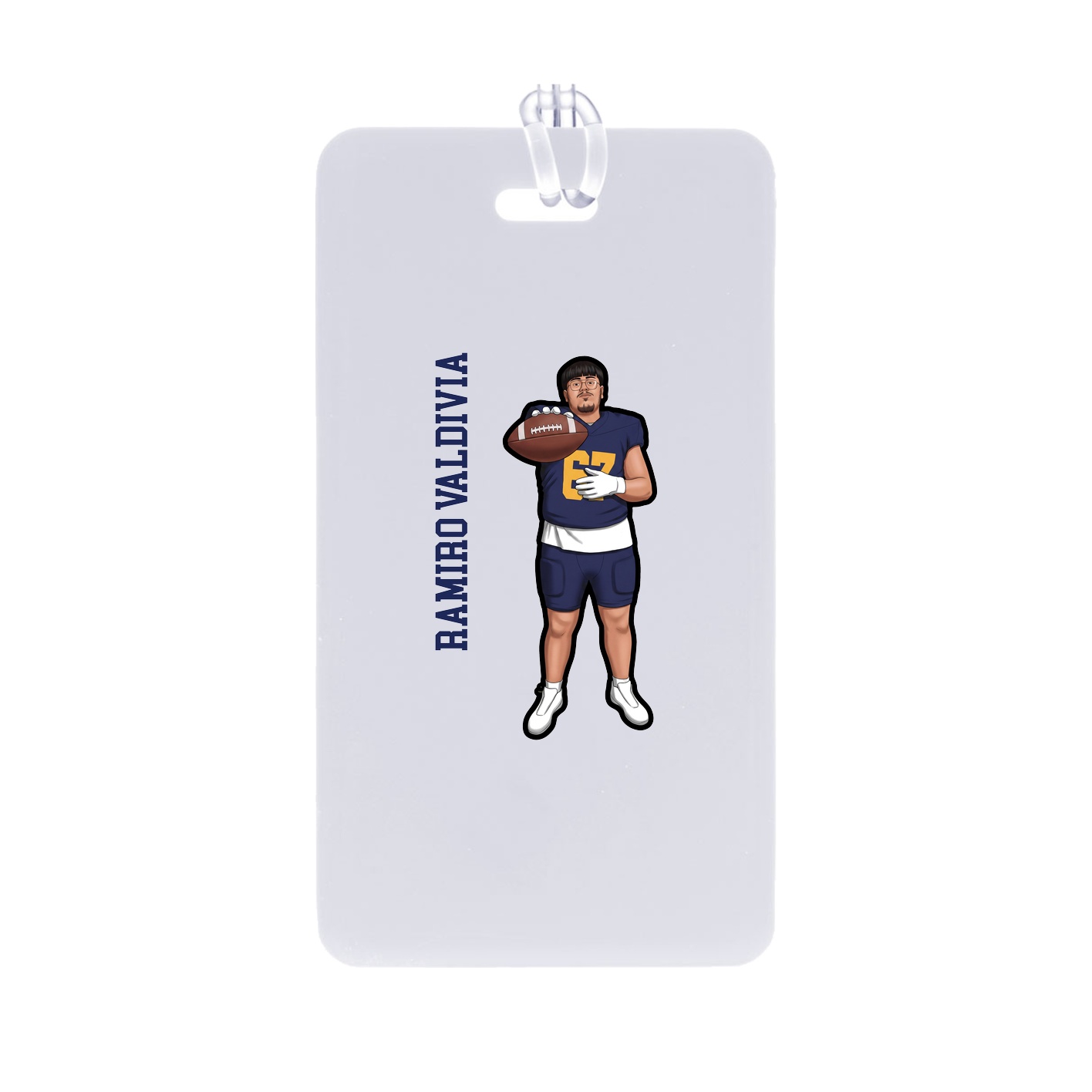 Bag Tag — Name Vertical in Classic