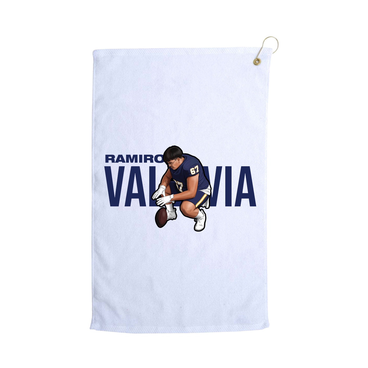 Golf Towel — Player Name in White