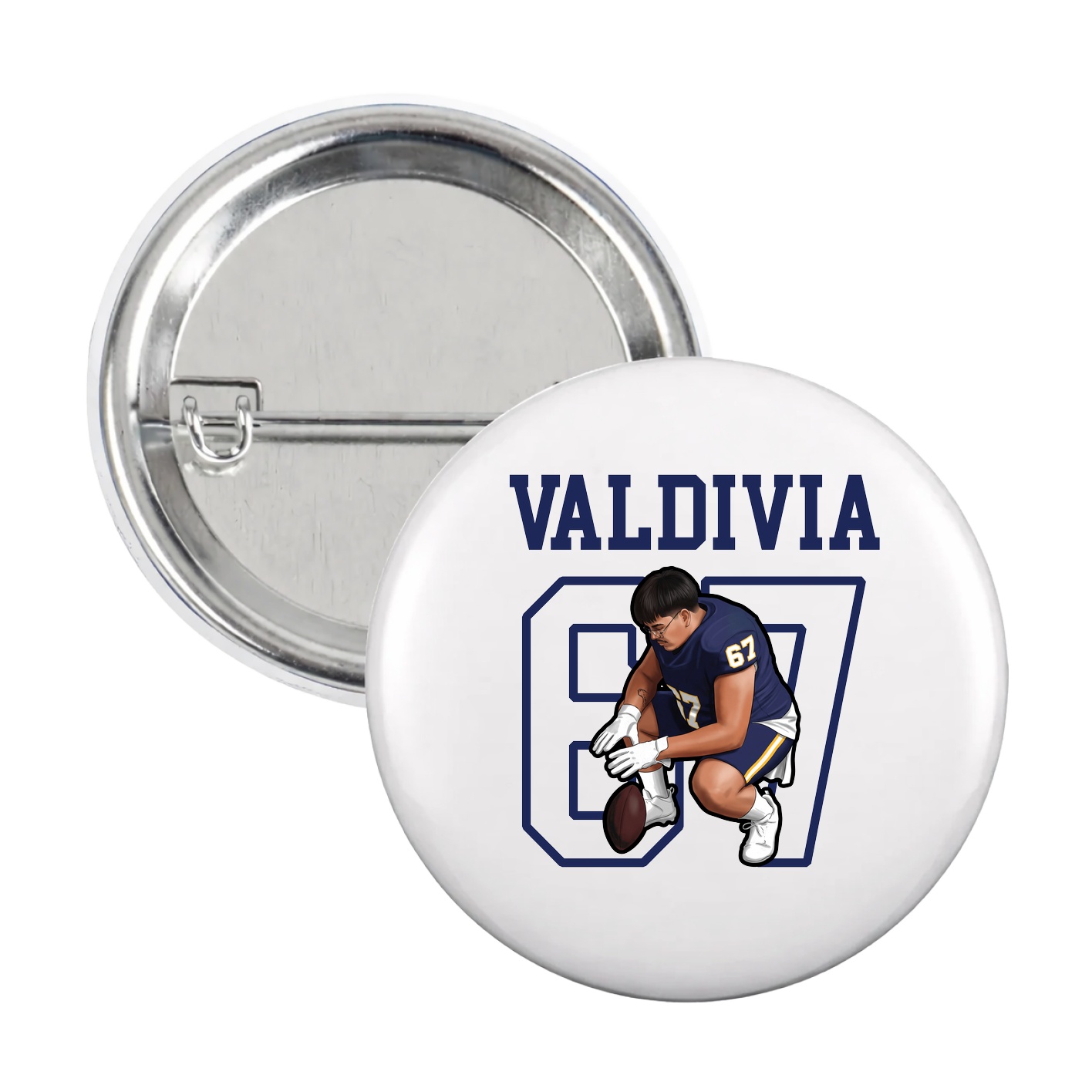 Game Day Button — Shirsey in White