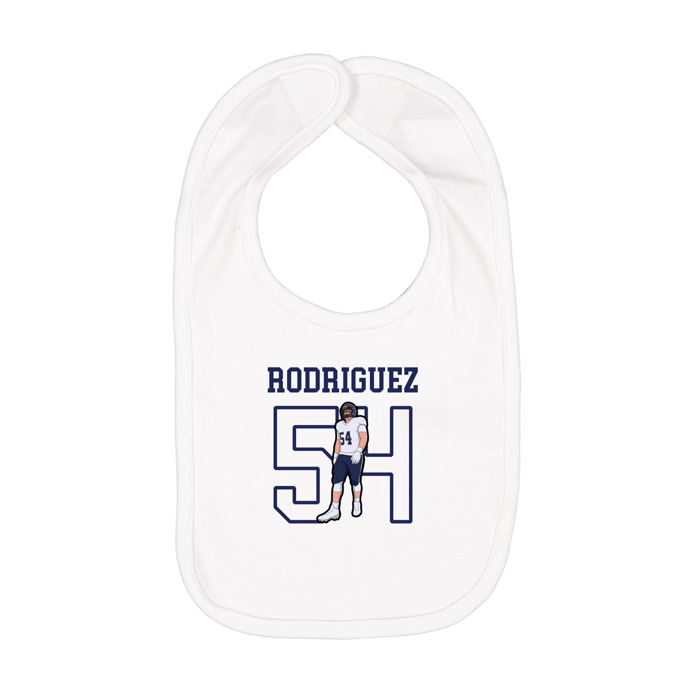 Infant Bib — Shirsey in White