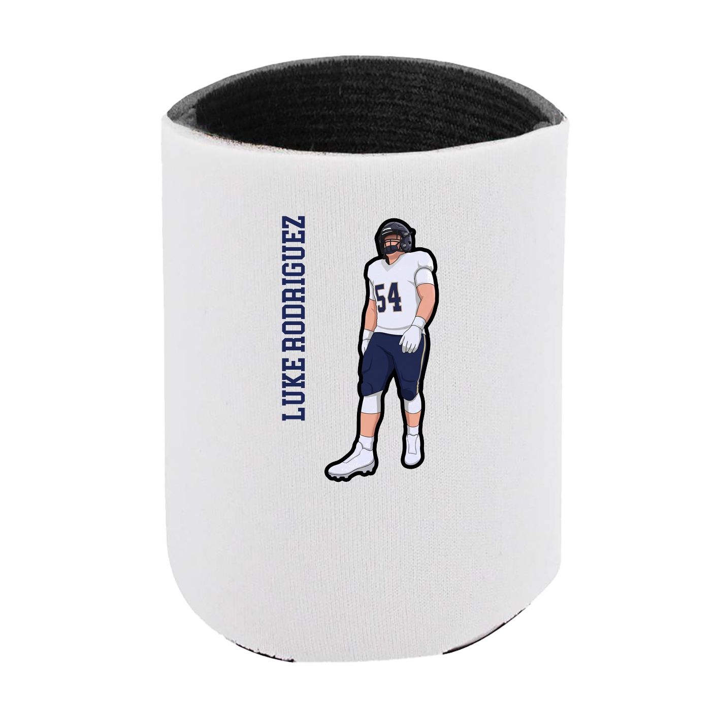 Can Holder — Name Vertical in White