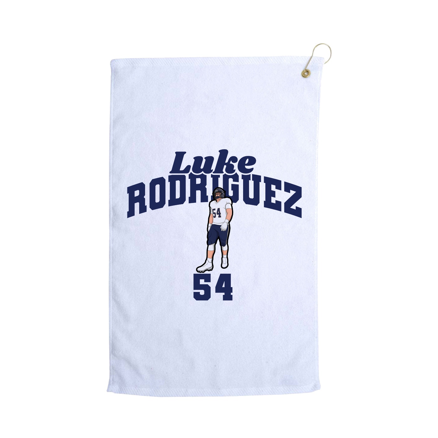 Golf Towel — Signature Arch in White