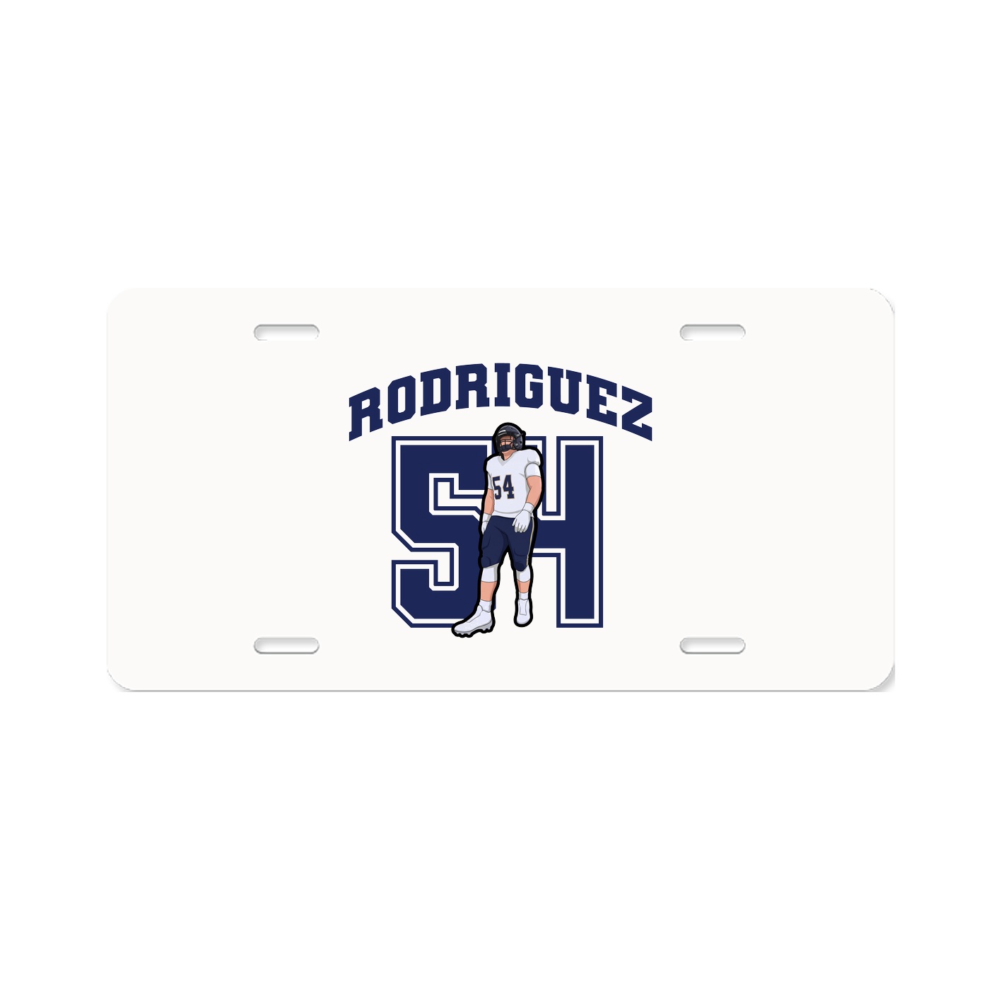 License Plate — Number in Classic
