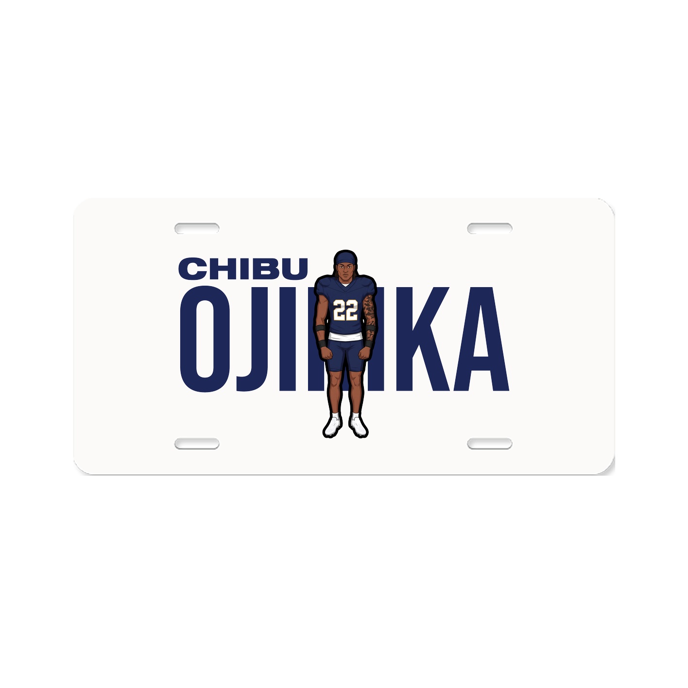License Plate — Player Name in Classic