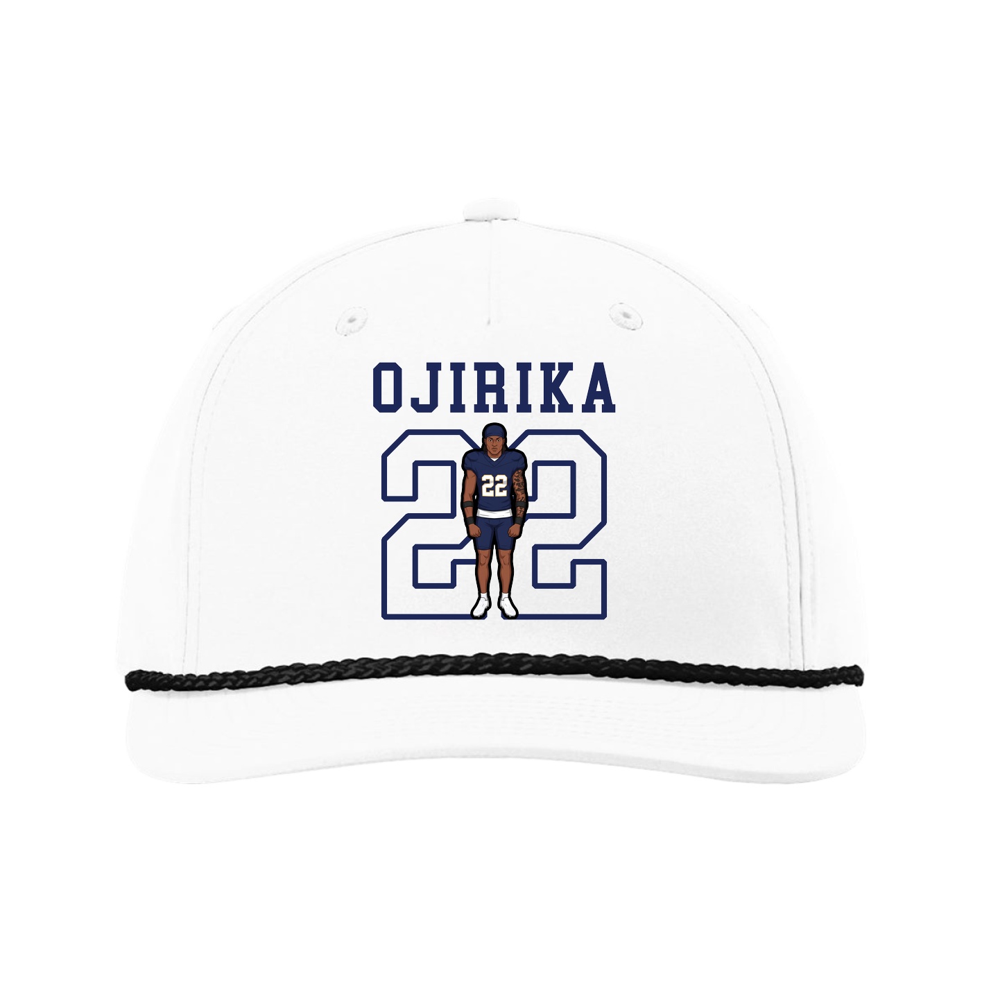 Five-Panel Classic Rope Cap — Shirsey in White