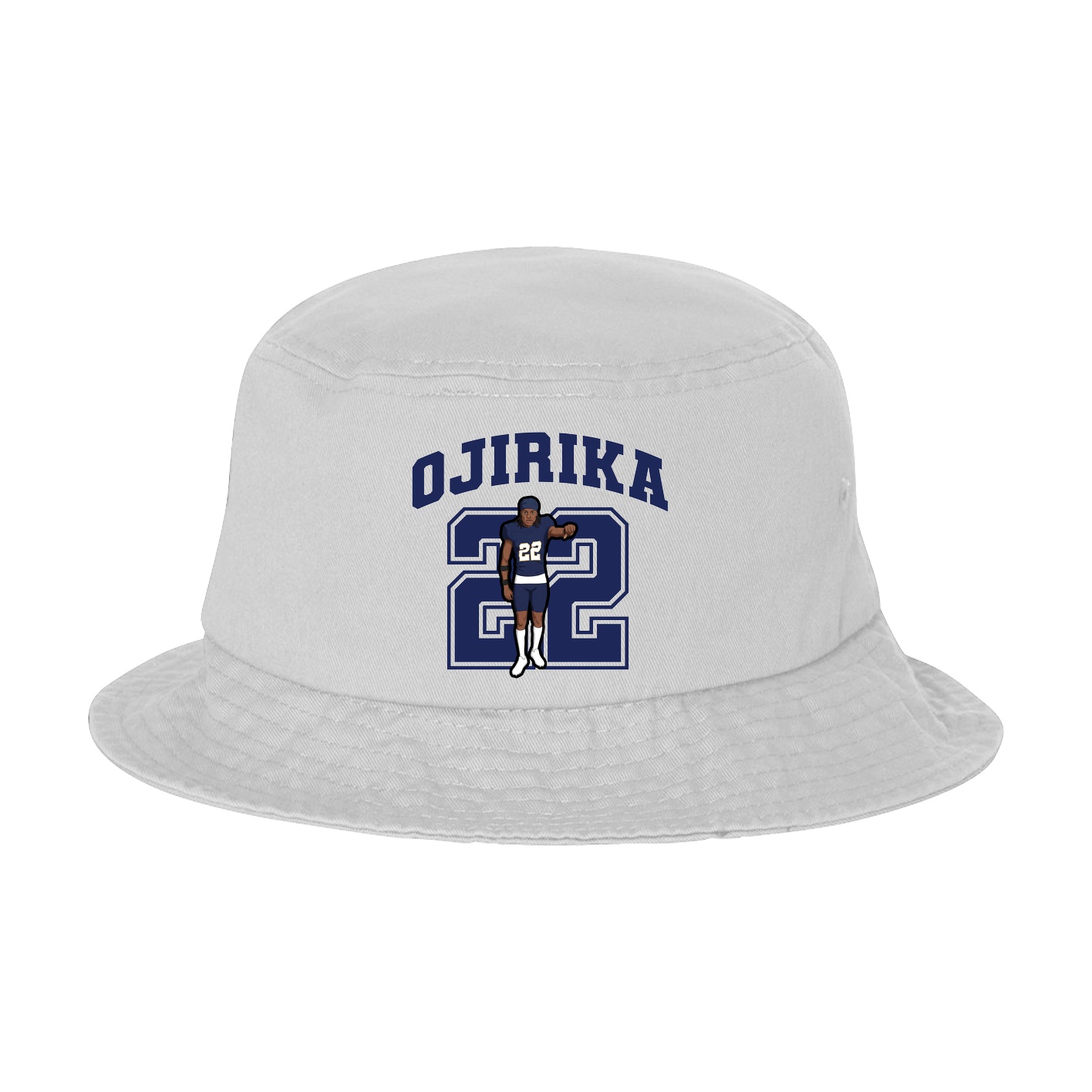 Bucket Cap — Number in White