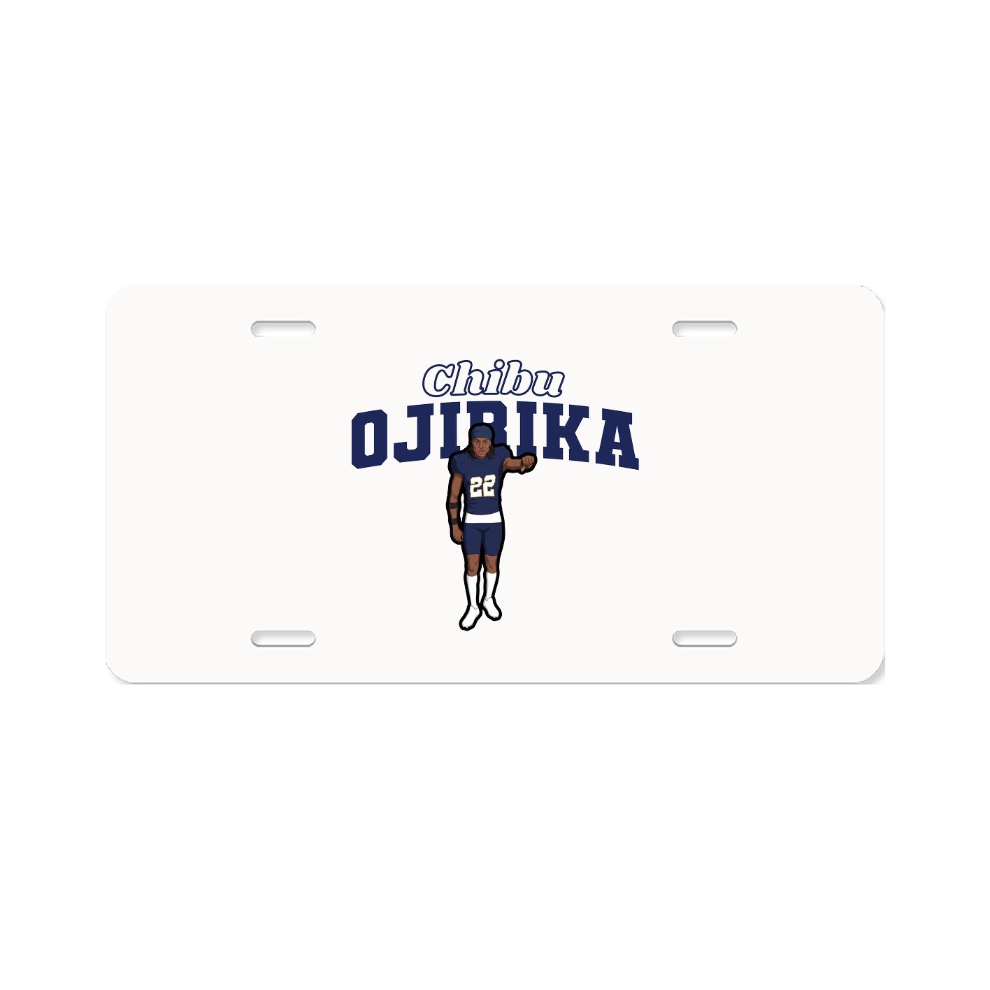 License Plate — Name Arch in Classic