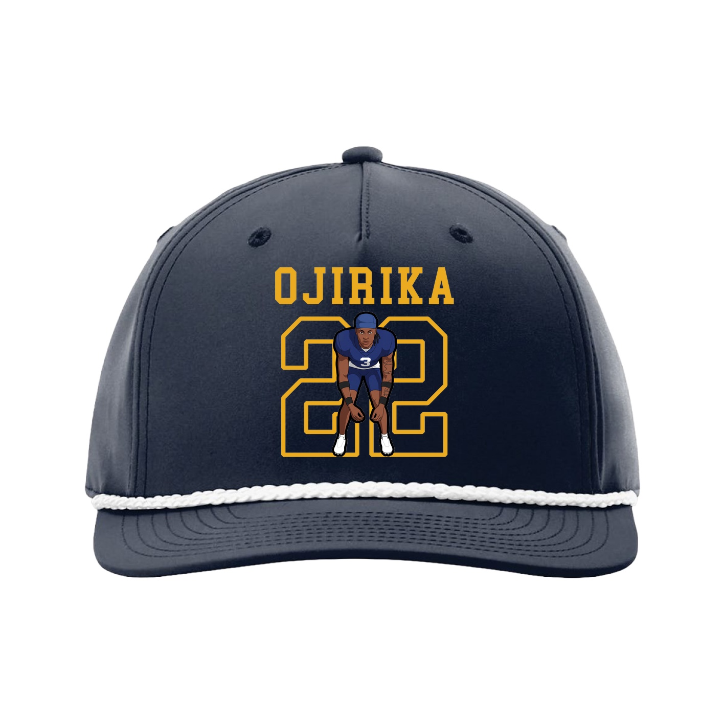 Five-Panel Classic Rope Cap — Shirsey in Navy