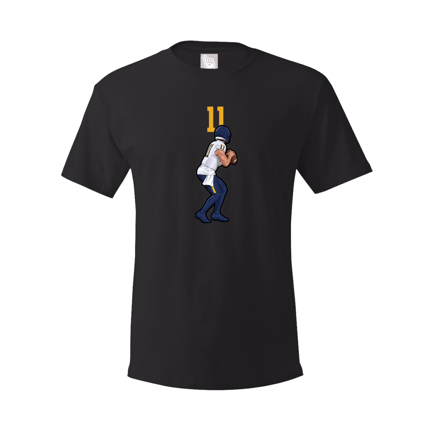 Youth Tee — Number Top in Black