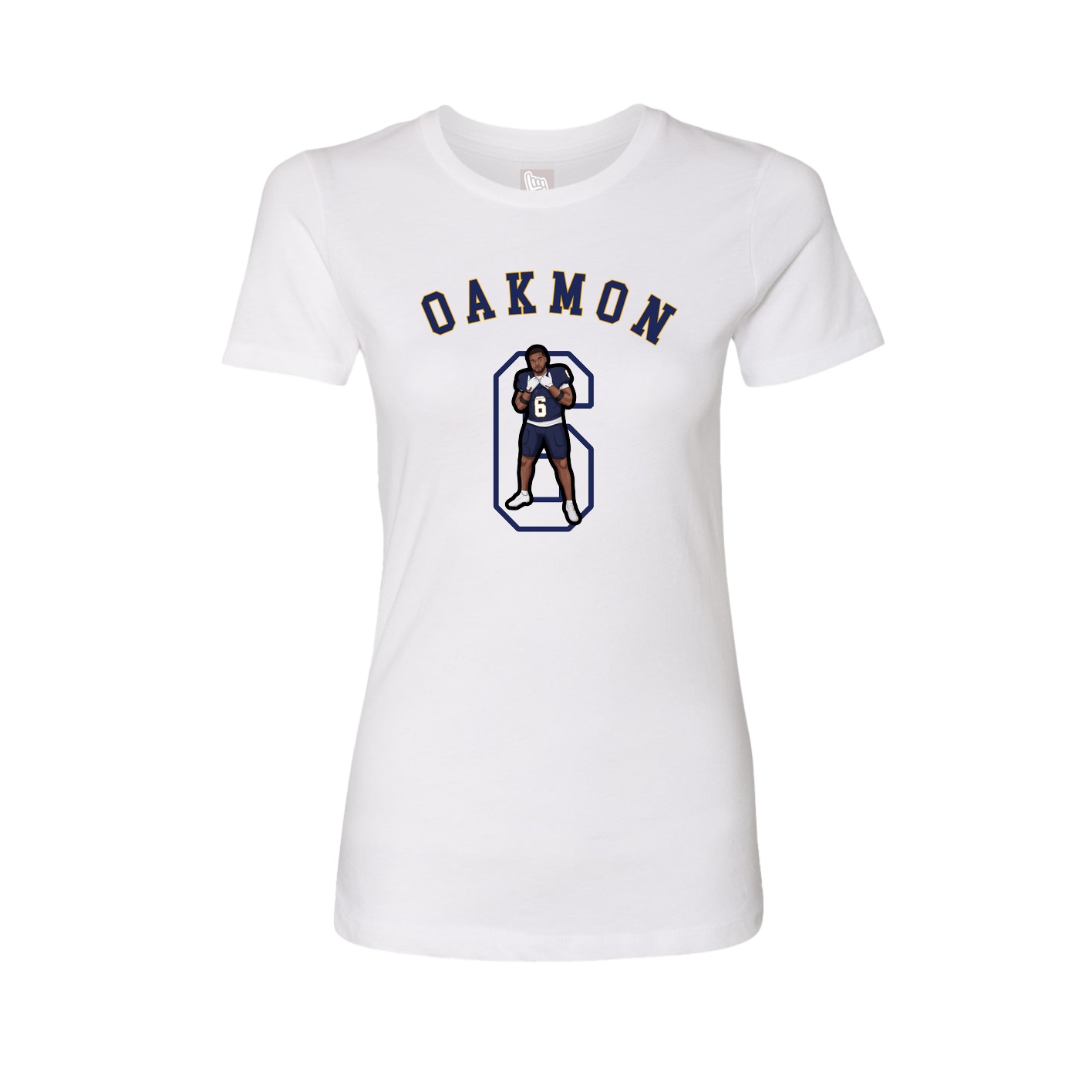 Fitted Women's Tee — Shirsey Arch in White