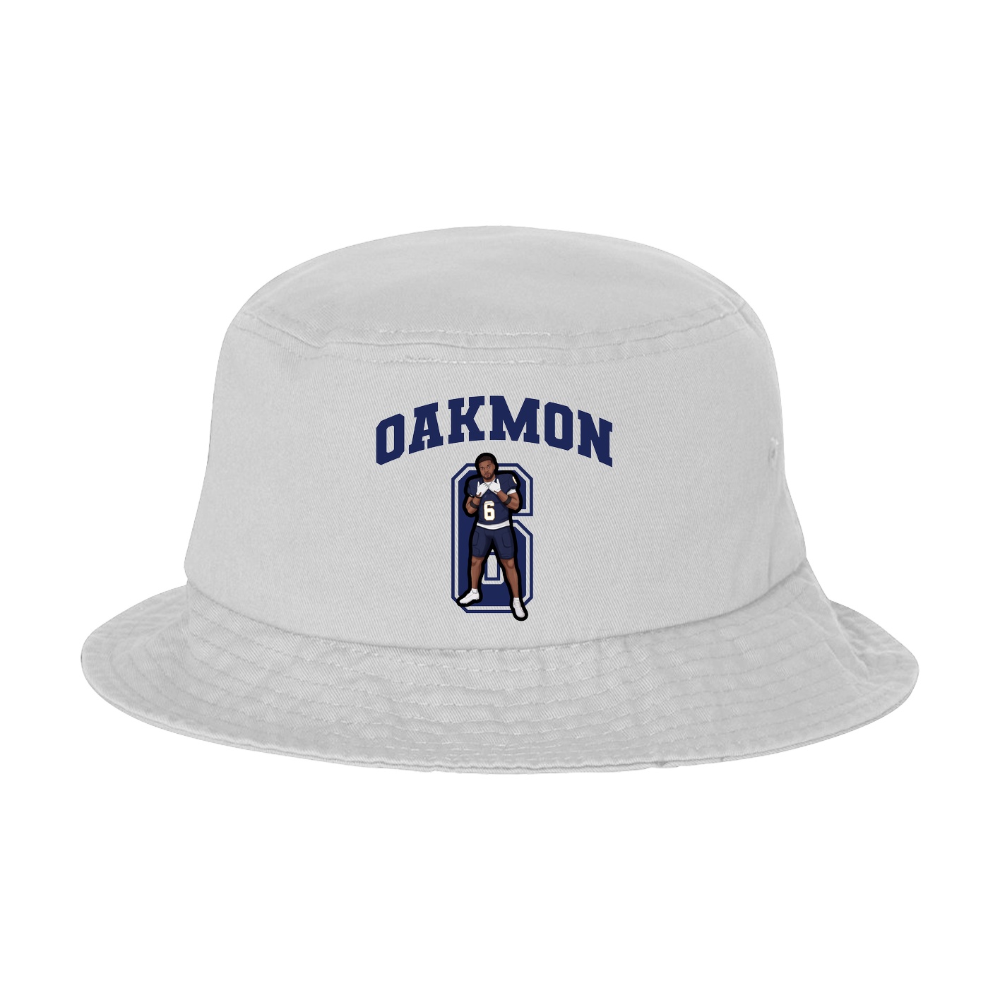 Bucket Cap — Number in White