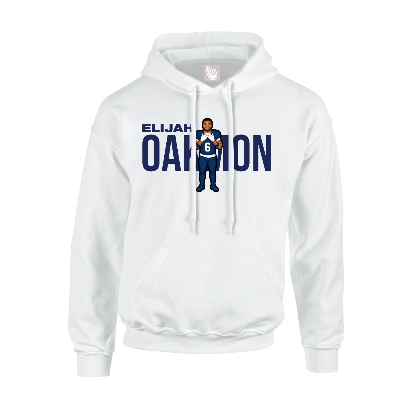 Youth Hoodie — Player Name in White