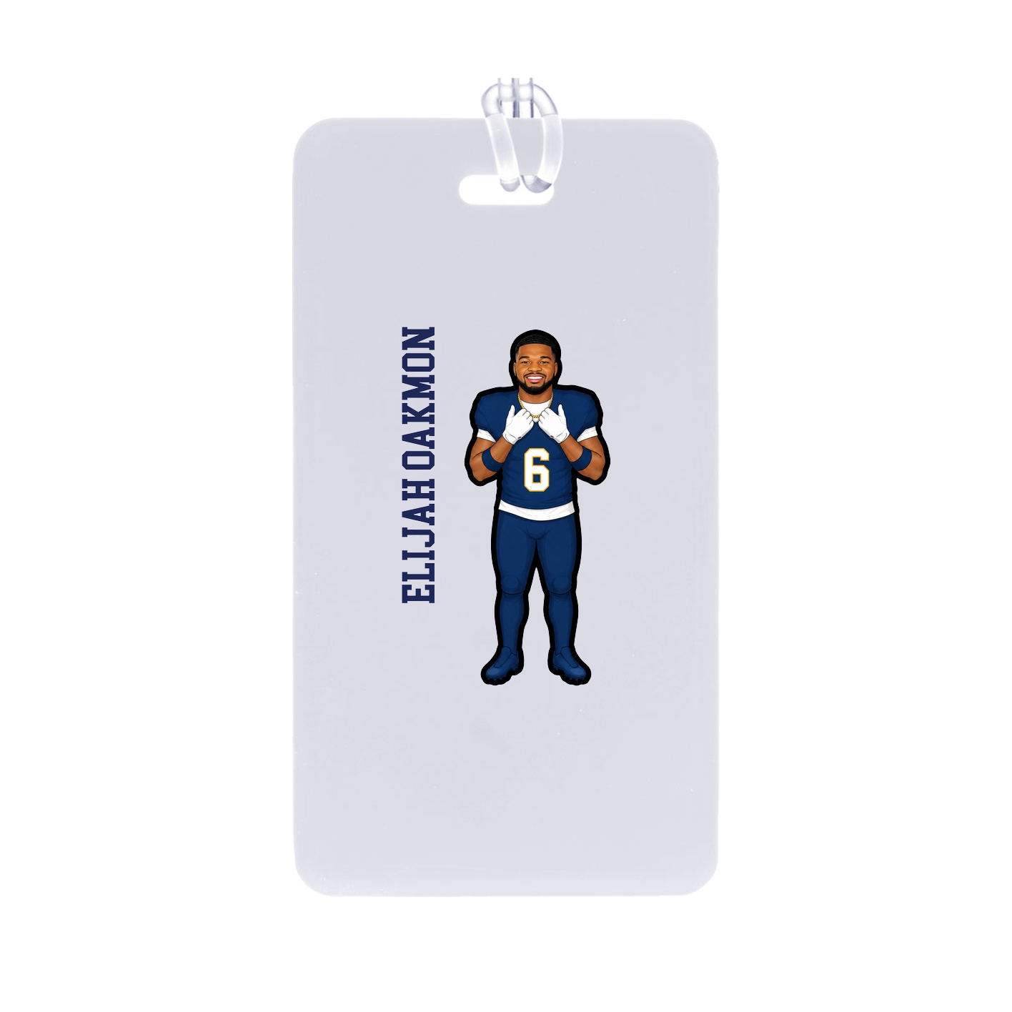 Bag Tag — Name Vertical in Classic