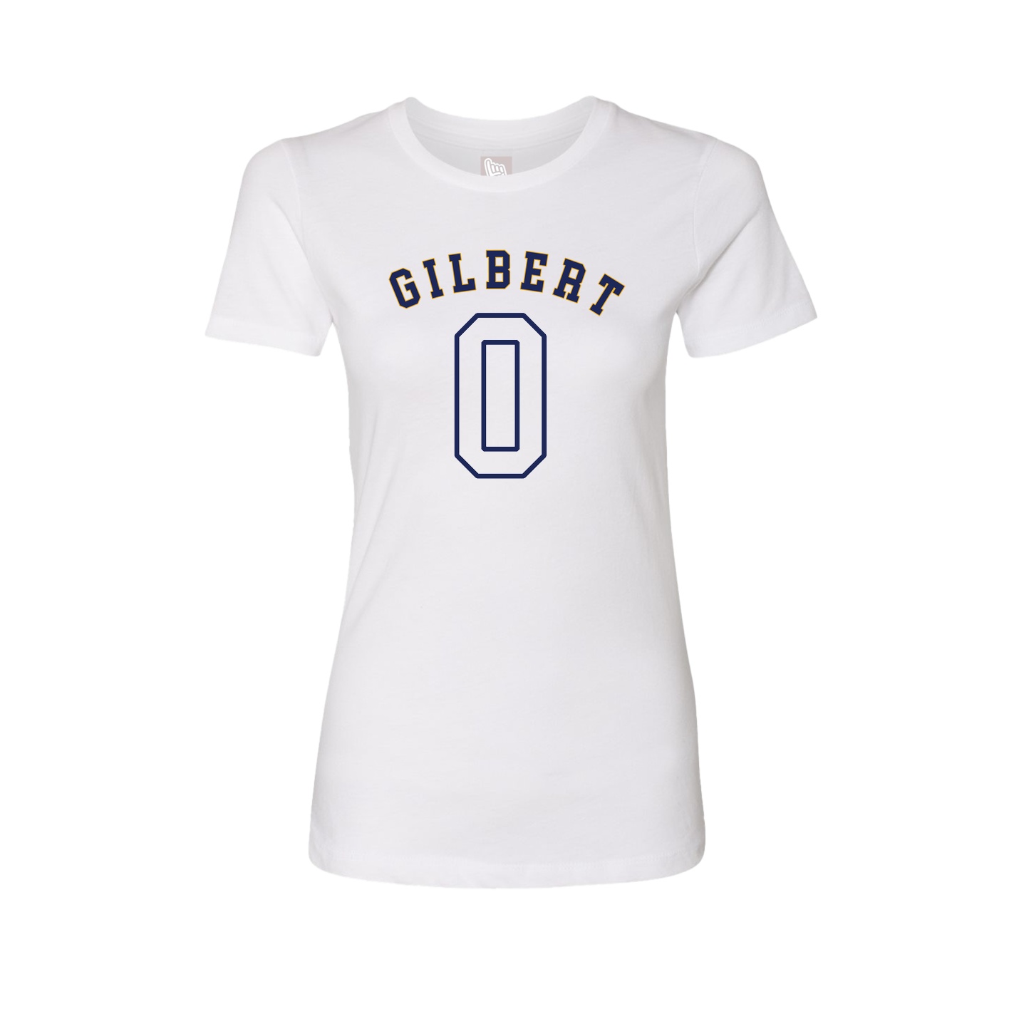Fitted Women's Tee — Shirsey Arch in White