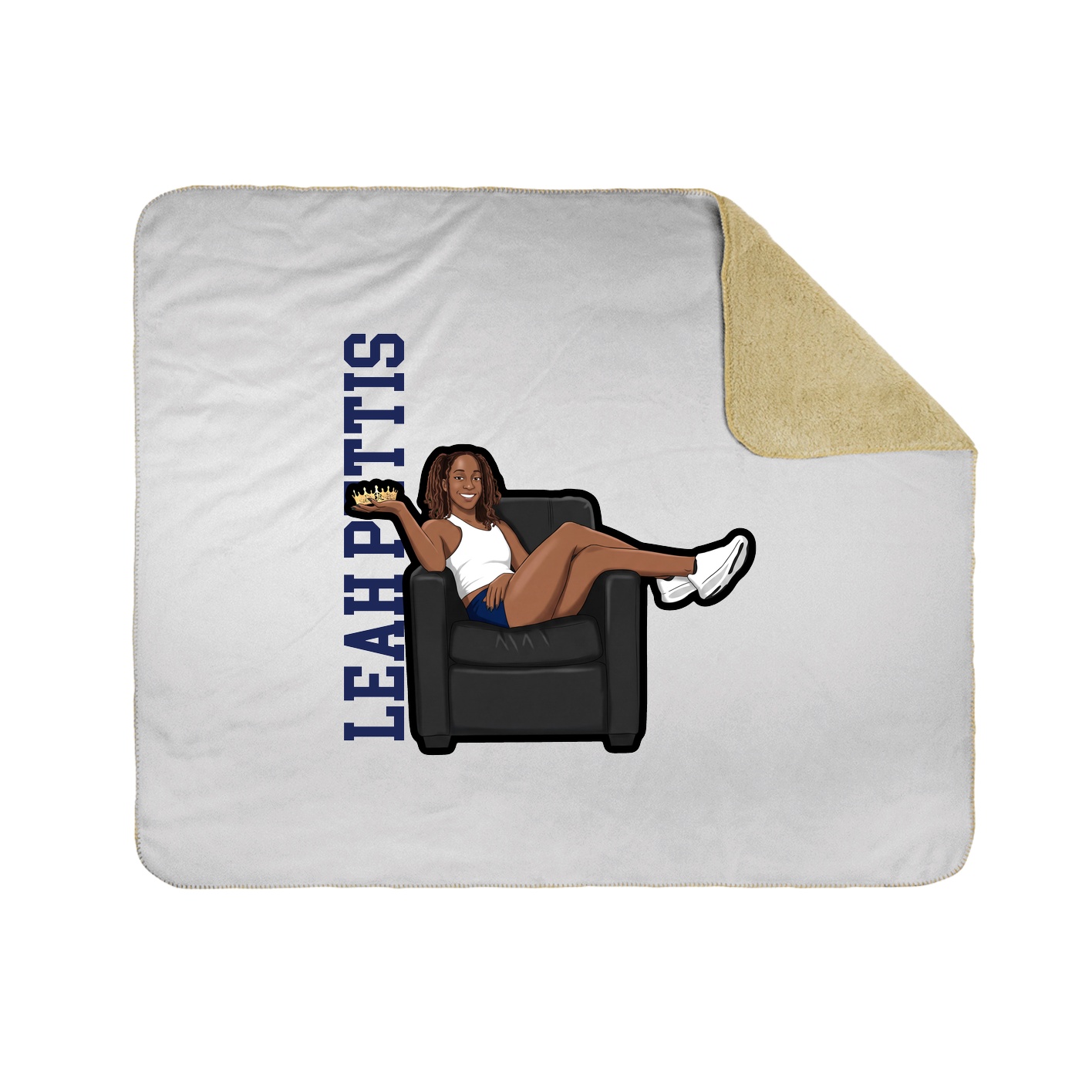 50x60 Sherpa Lined Throw Blanket