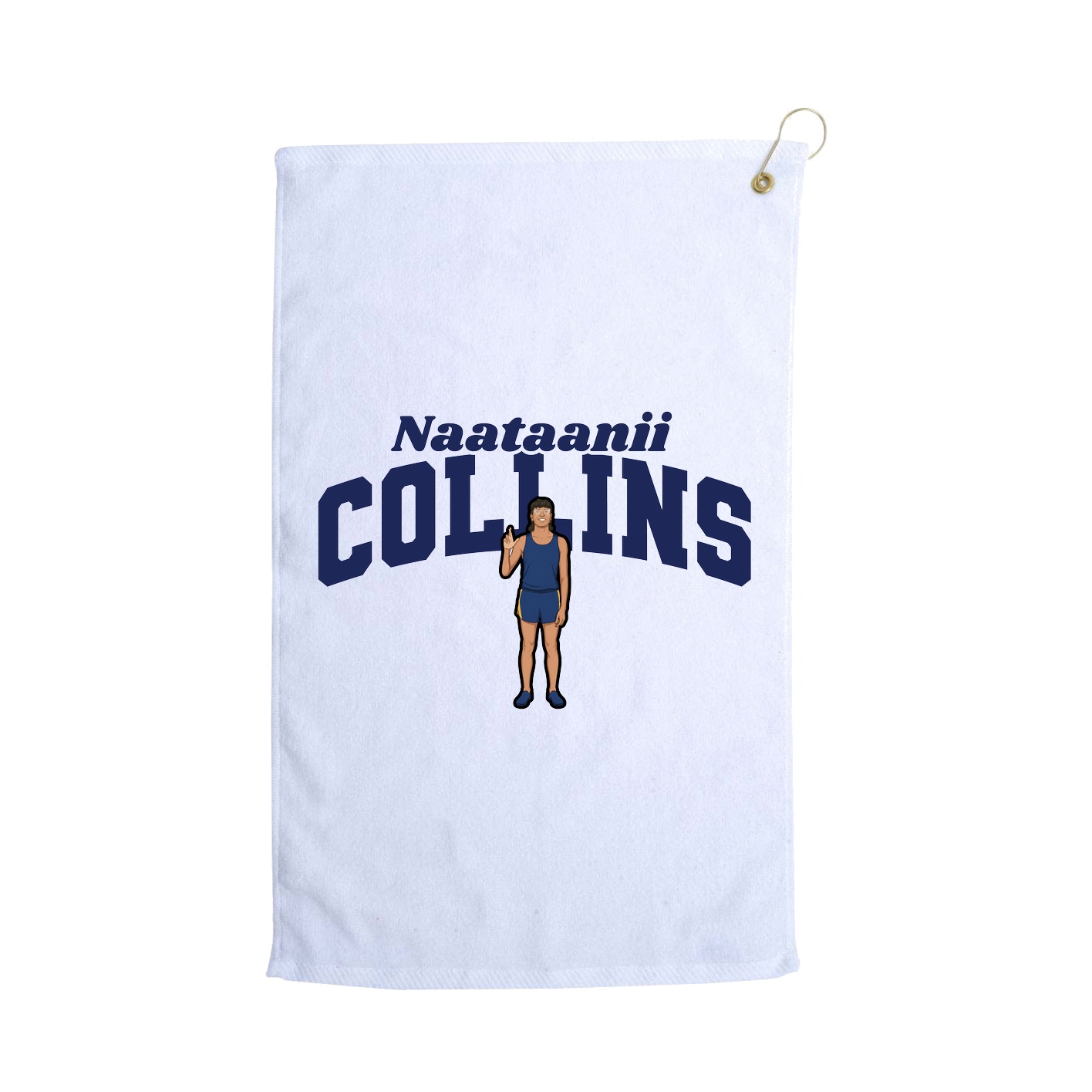 Golf Towel — Signature Arch in White