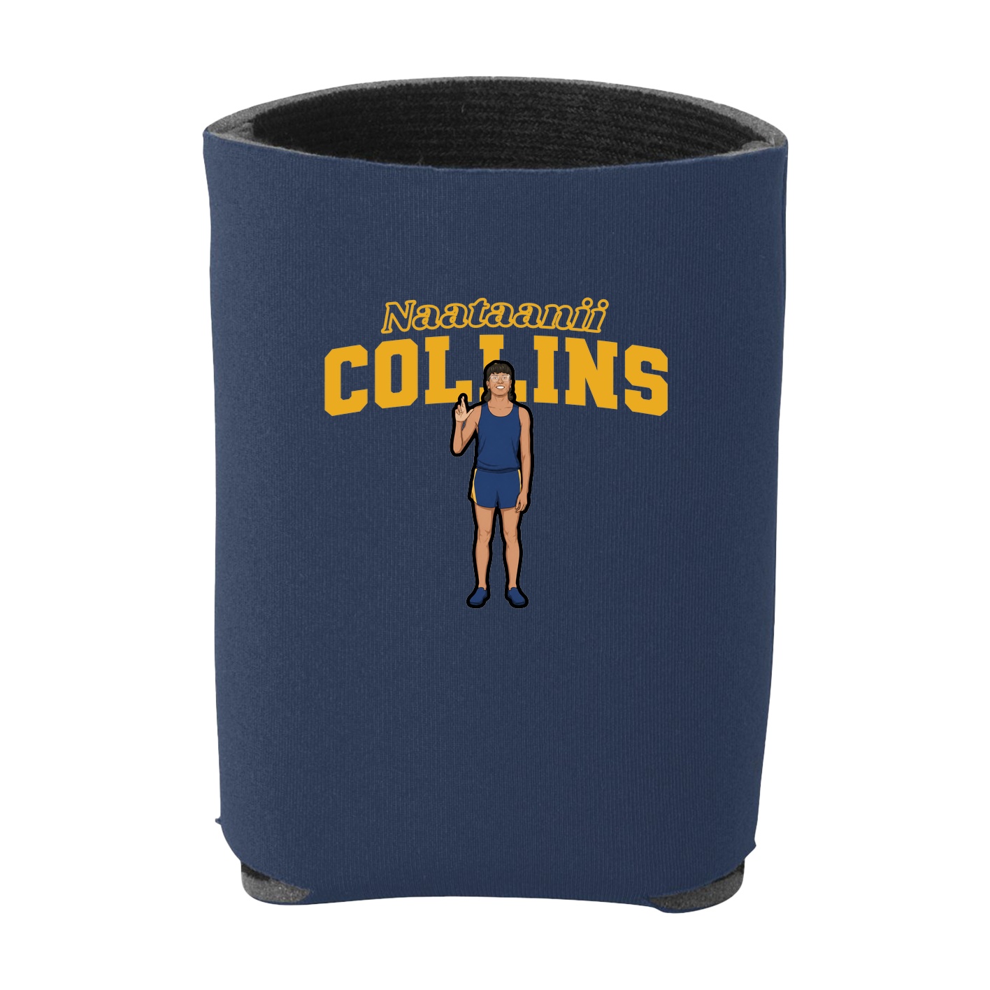 Can Holder — Name Arch in Navy