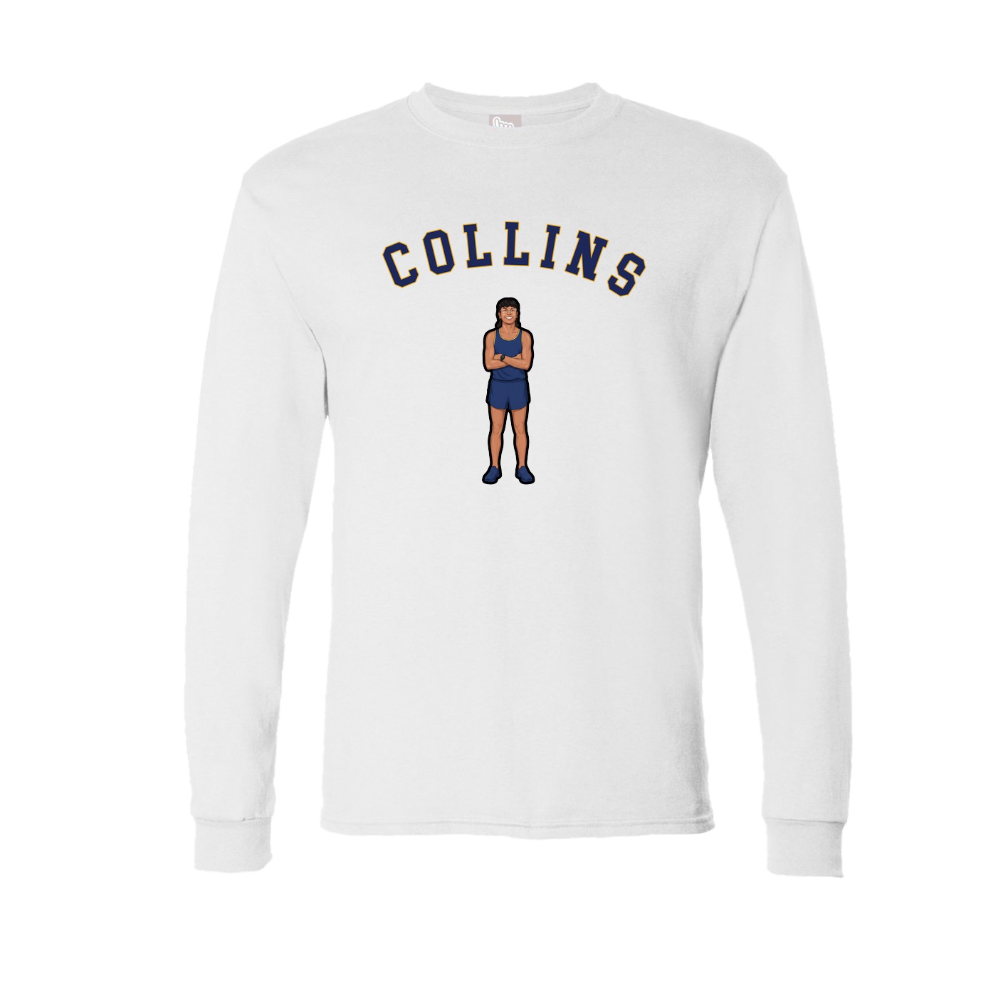 Long Sleeve Tee — Shirsey Arch in White