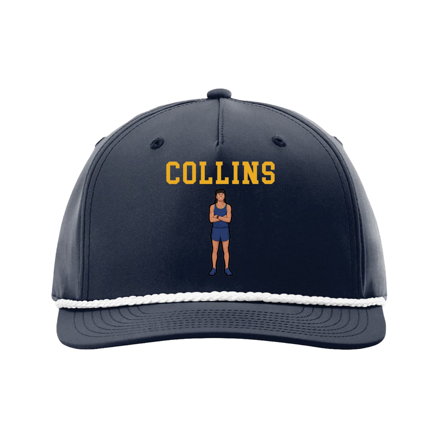 Five-Panel Classic Rope Cap — Shirsey in Navy