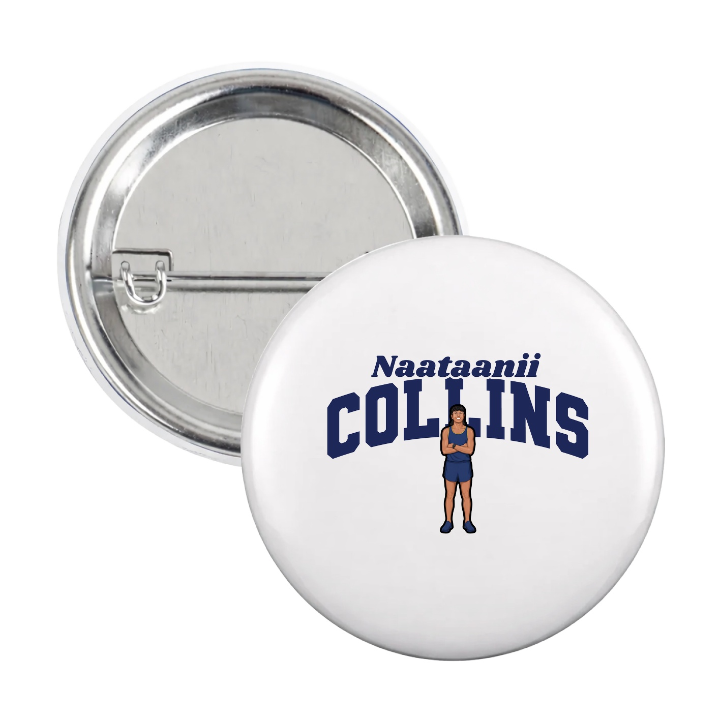 Game Day Button — Signature Arch in White