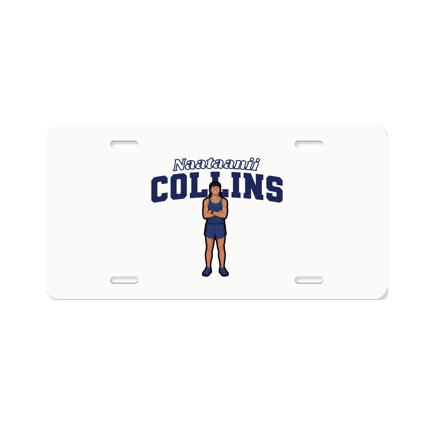 License Plate — Name Arch in Classic