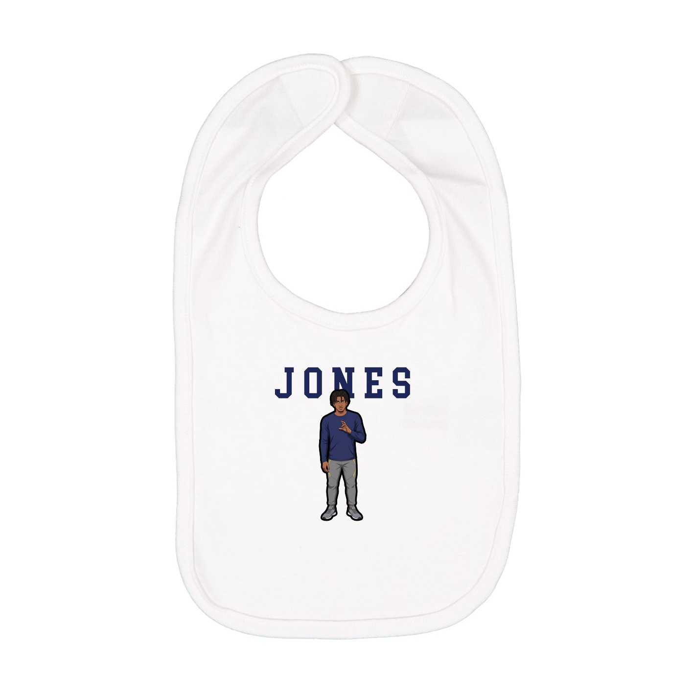 Infant Bib — Shirsey in White