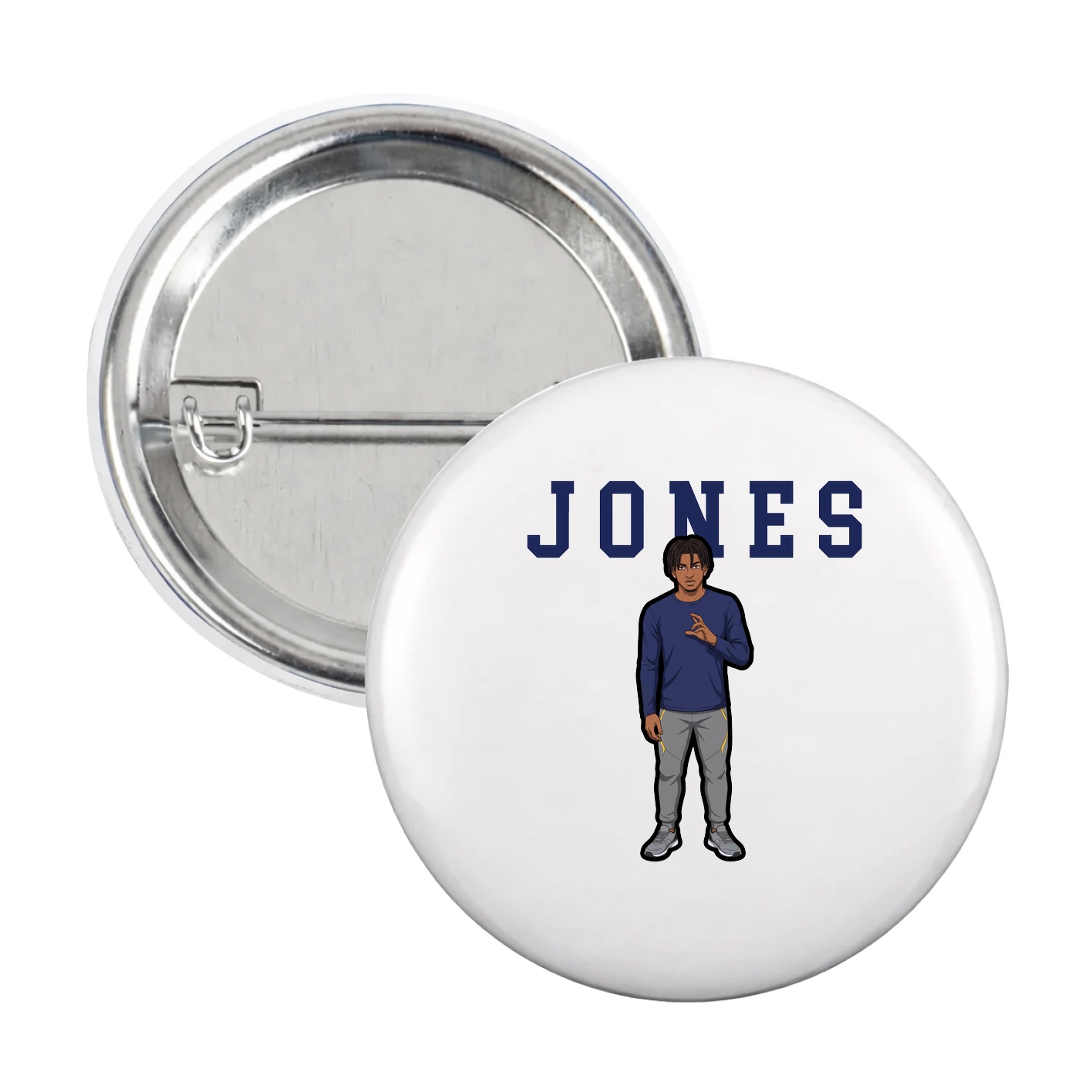 Game Day Button — Shirsey in White