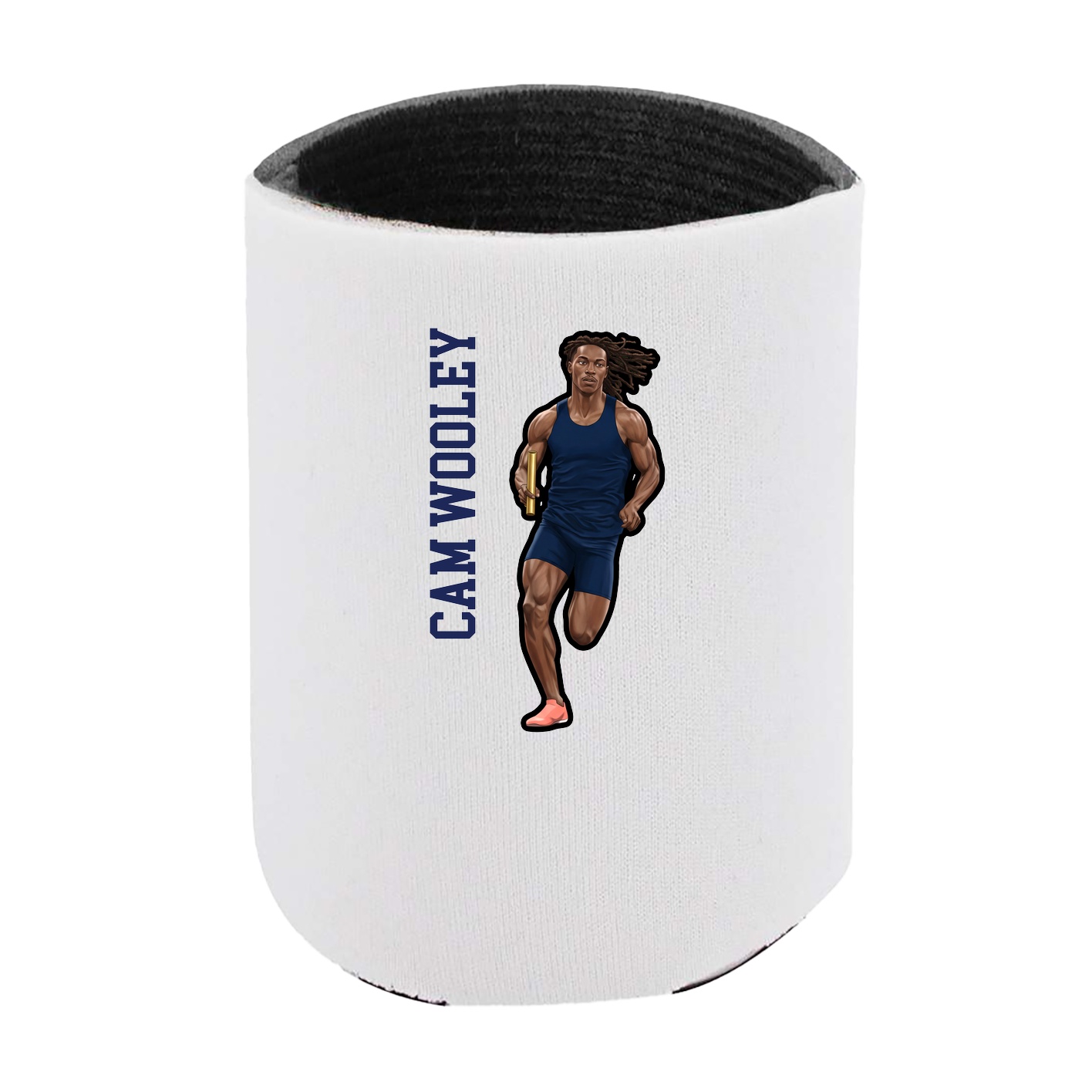 Can Holder — Name Vertical in White