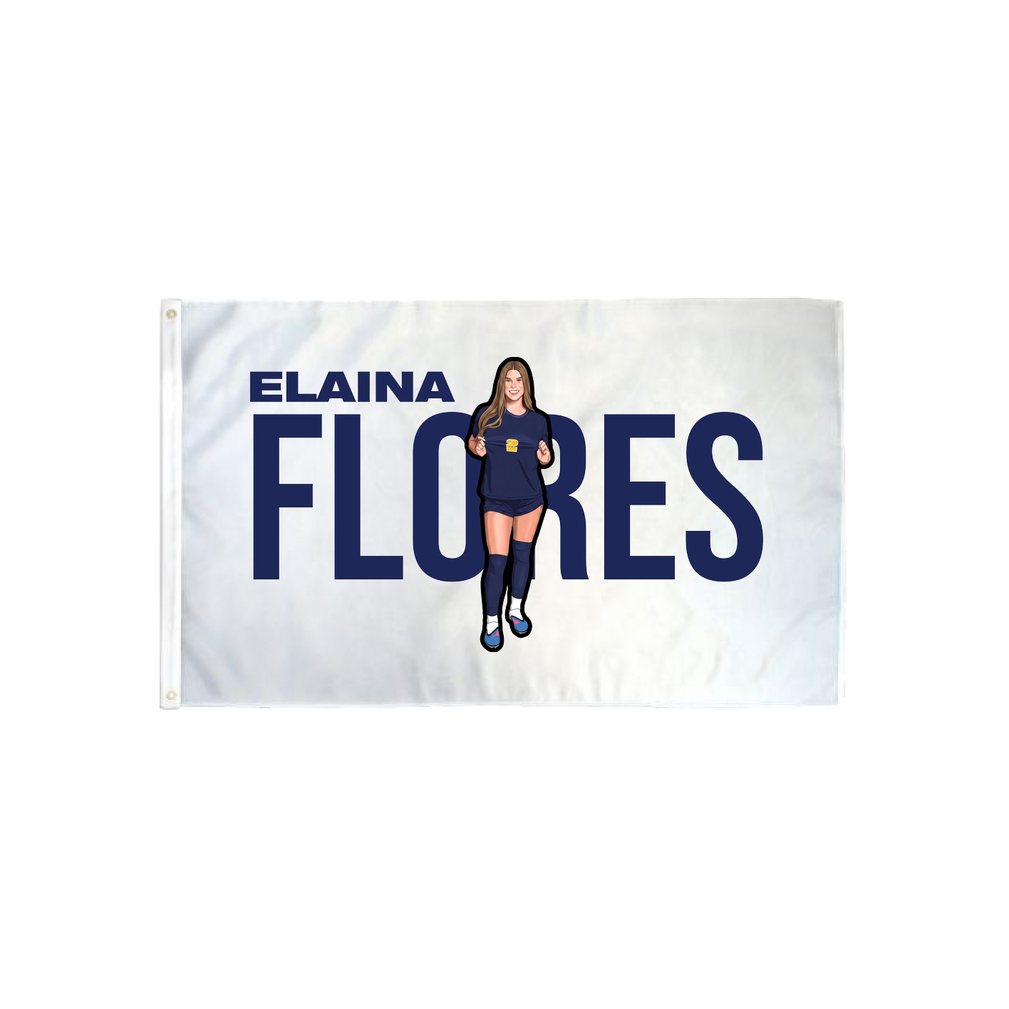 3x5 Flag — Player Name in Classic