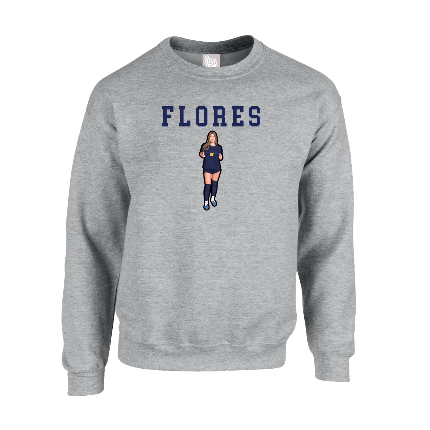 Fleece Crew — Shirsey in Grey