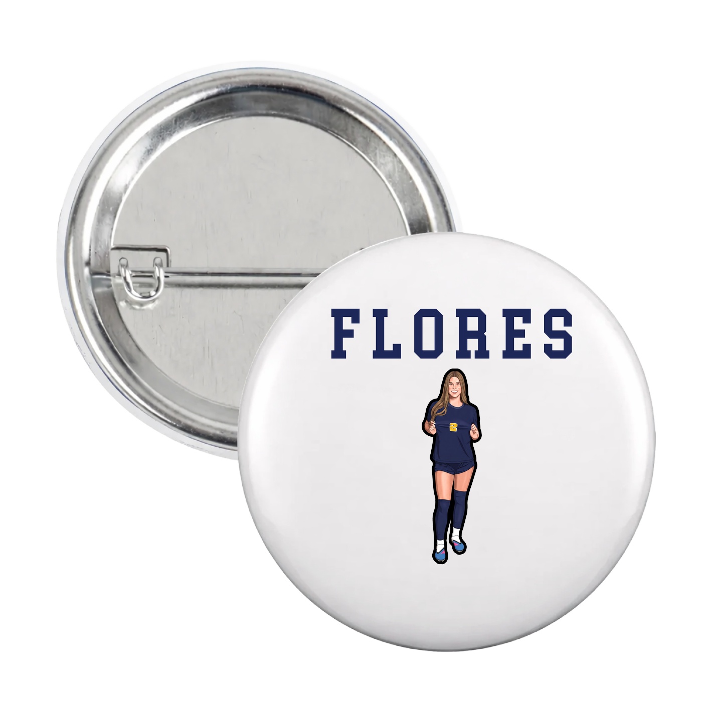 Game Day Button — Shirsey in White