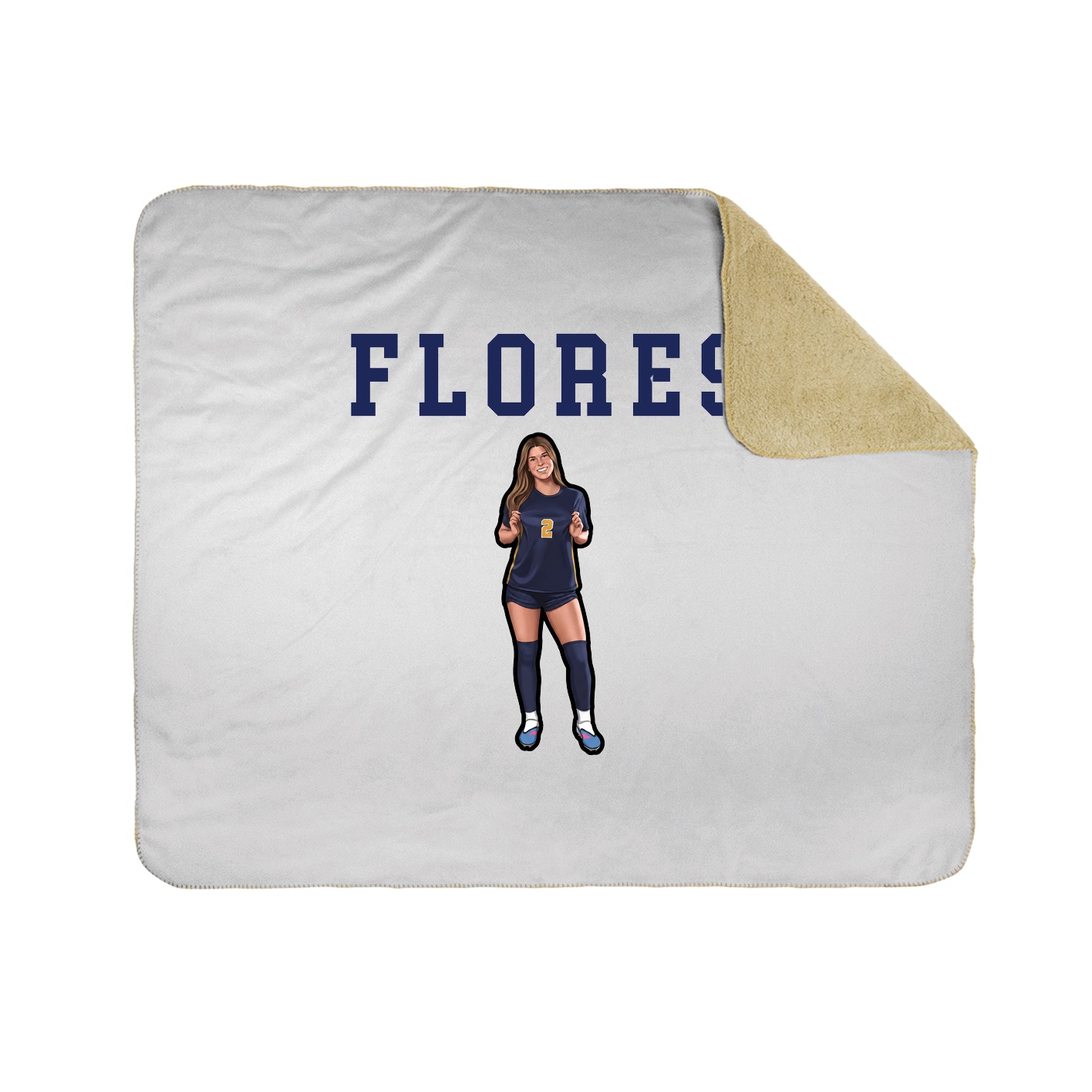 Throw Blanket — Shirsey in White